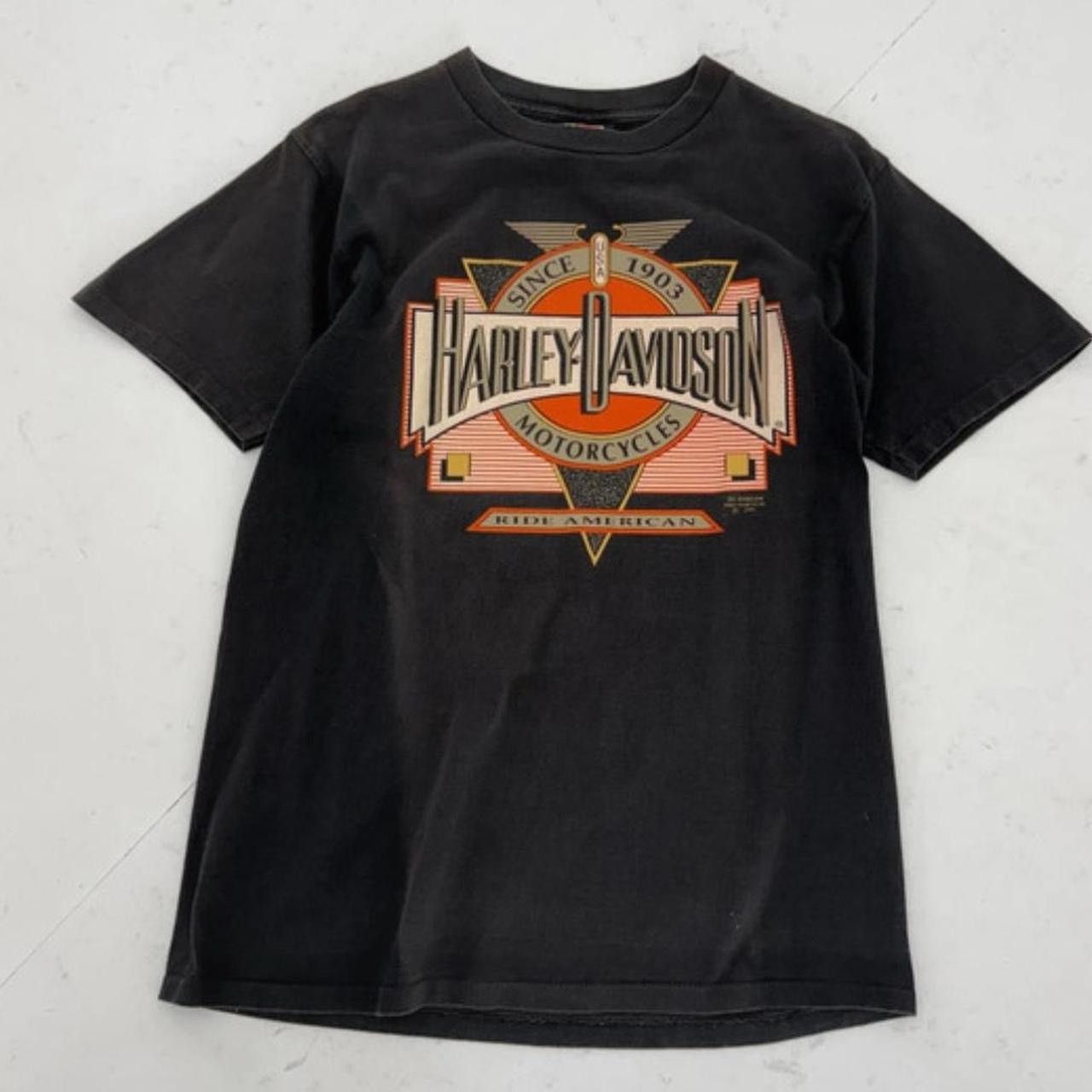 Harley Davidson rare 1991 3D Emblem Harley Davidson shirt Large Size US L / EU 52-54 / 3 - 1 Thumbnail