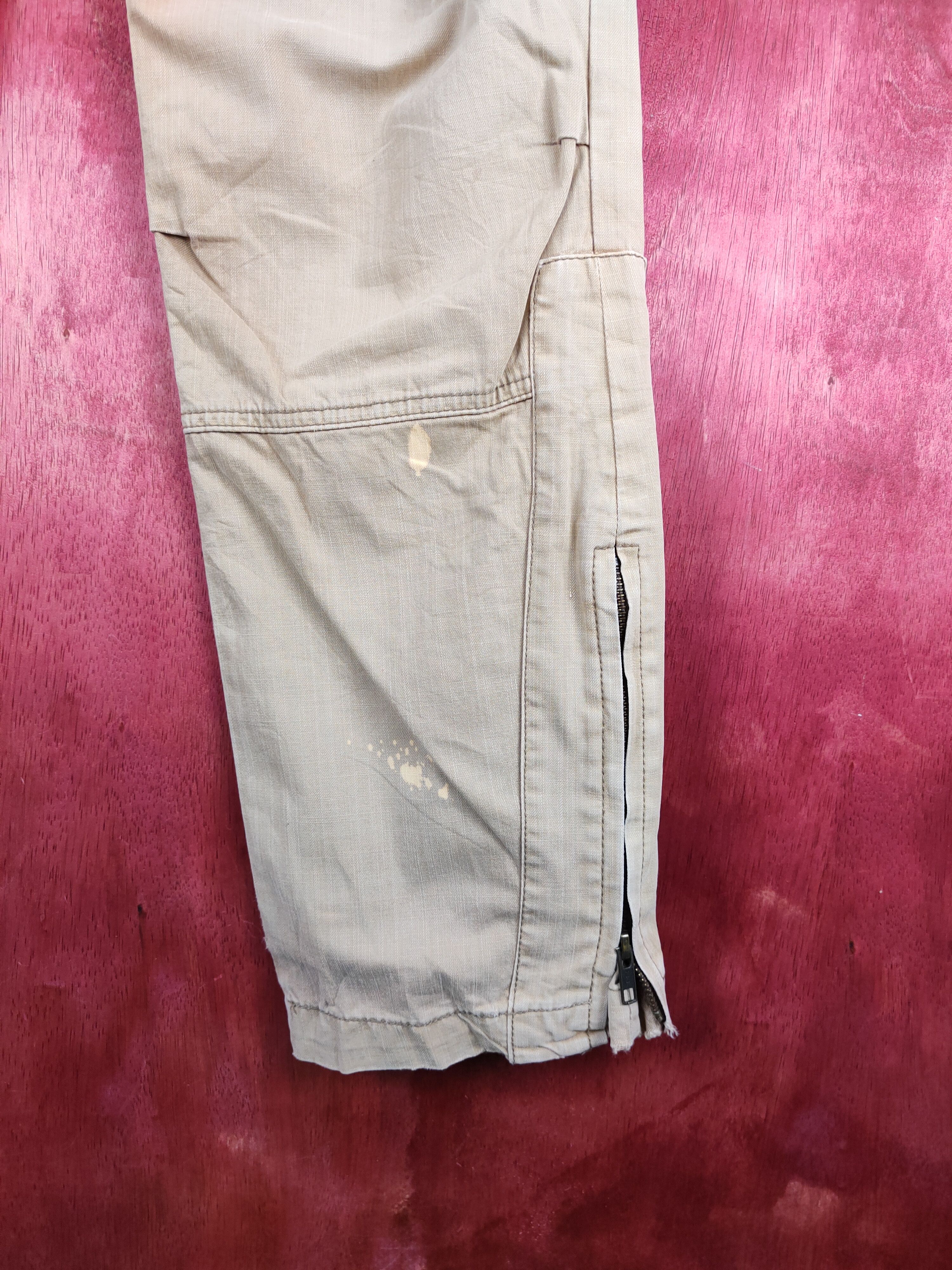 Japanese Brand Ikka Brown Multipocket Tactical Cargo Pants #S2227 Size US 31 - 6 Thumbnail