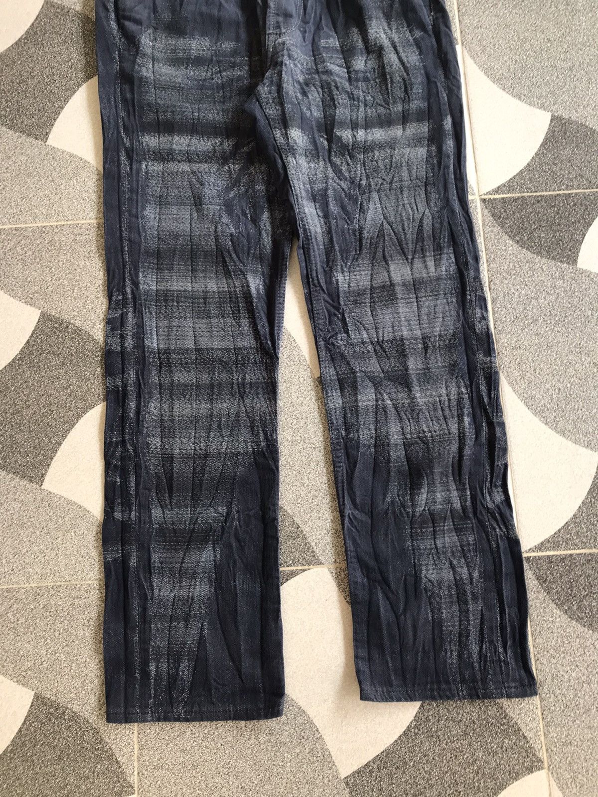 Final Home × Issey Miyake × Japanese Brand Issey Miyake Men Crinkle Effect Jeans Size US 30 / EU 46 - 3 Thumbnail