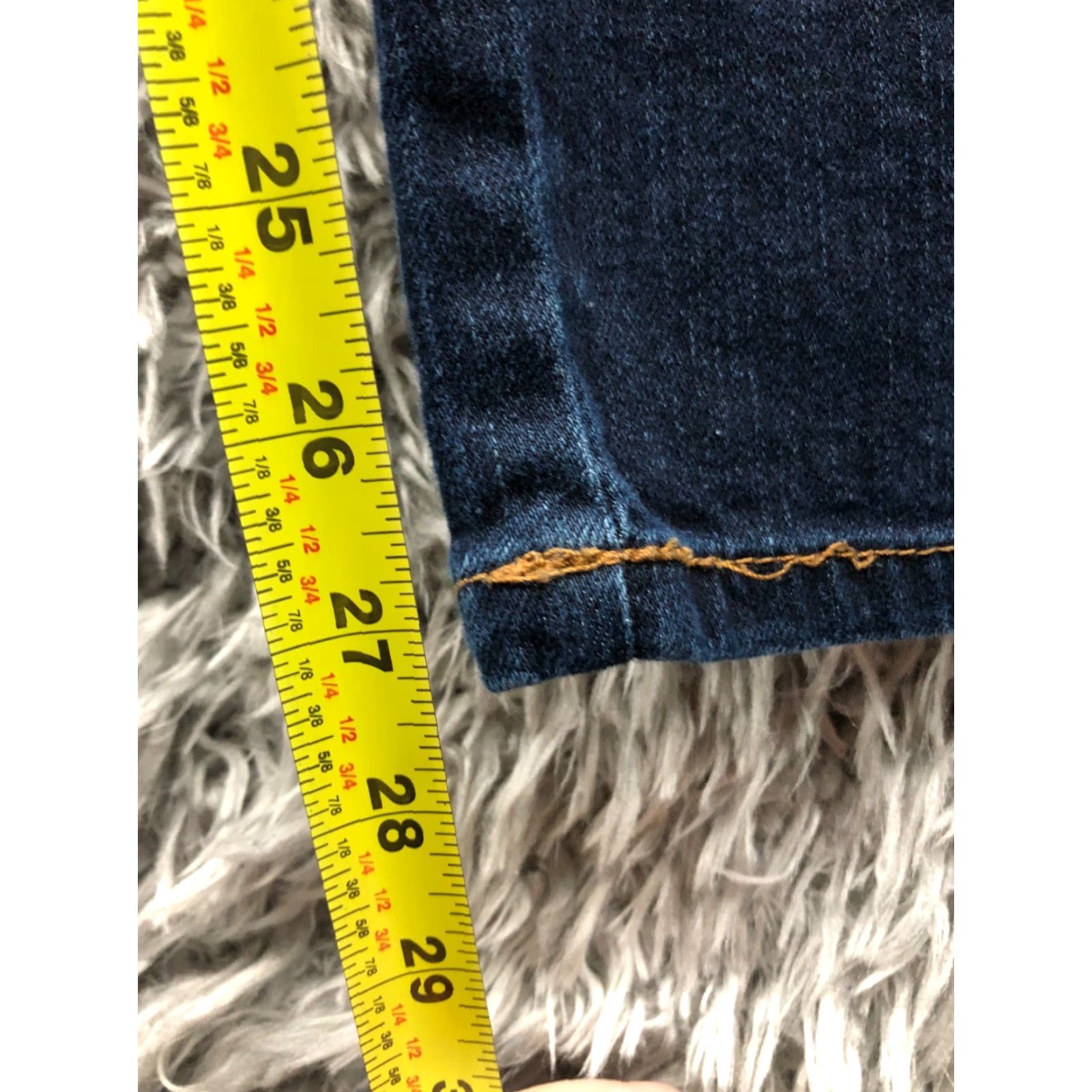 Gloria Vanderbilt Gloria Vanderbilt Amanda High Rise Tapered Jeans Womens 16 Dark Wash Blue 29 in Inseam 5-Pocket Denim Regular Size 38" / US 16 / IT 52 - 3 Thumbnail