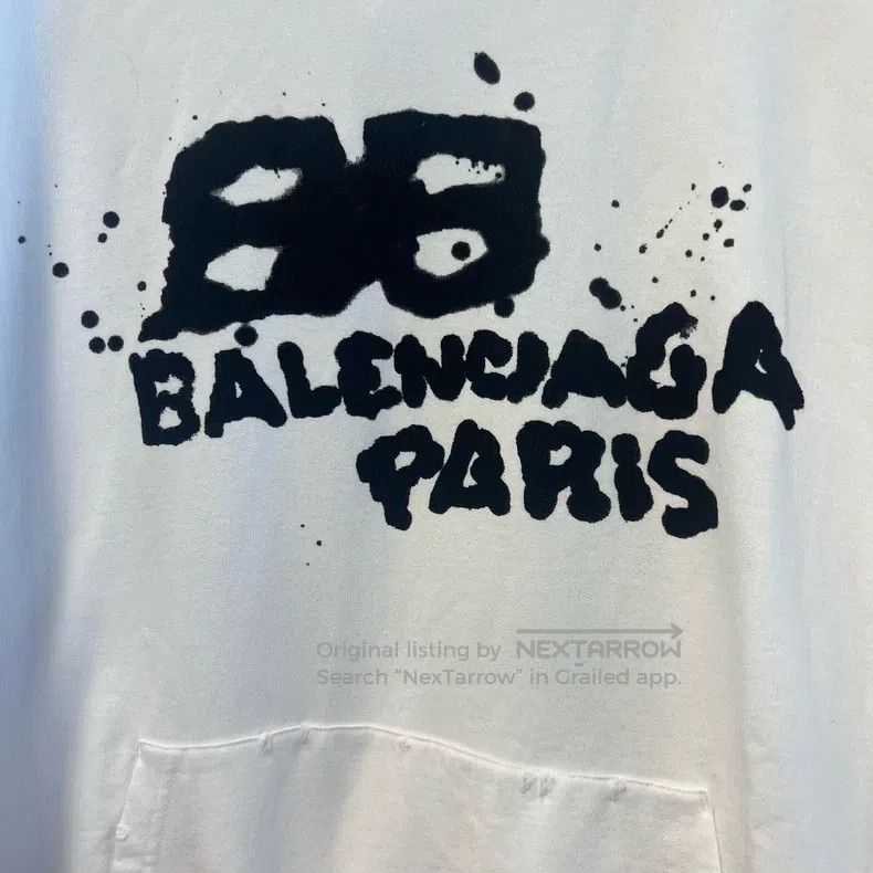 Balenciaga Balenciaga Splatter double B hoodie Size US S / EU 44-46 / 1 - 3 Thumbnail