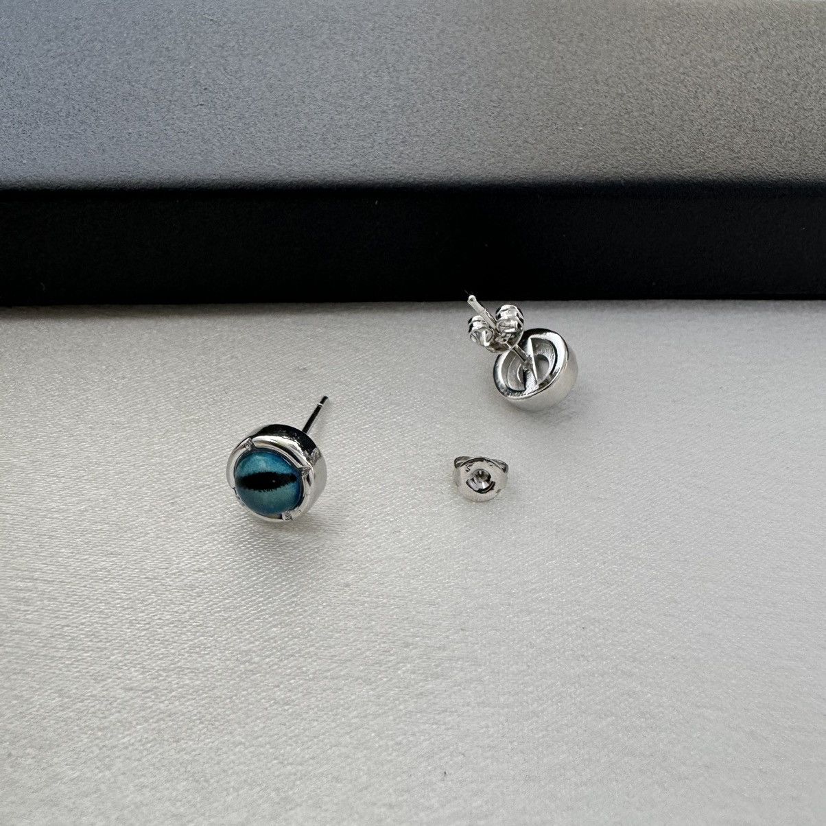 Other 8mm Small Eagle Eyes Stud Earrings for Men Women Size ONE SIZE - 4 Thumbnail