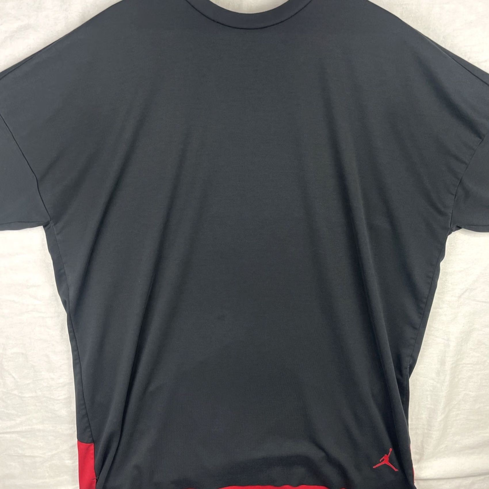 Jordan Brand Jordan Tech Pack Shirt Mens Large Red Black Jumpman Short Sleeve Oversized Tee Size US L / EU 52-54 / 3 - 2 Thumbnail