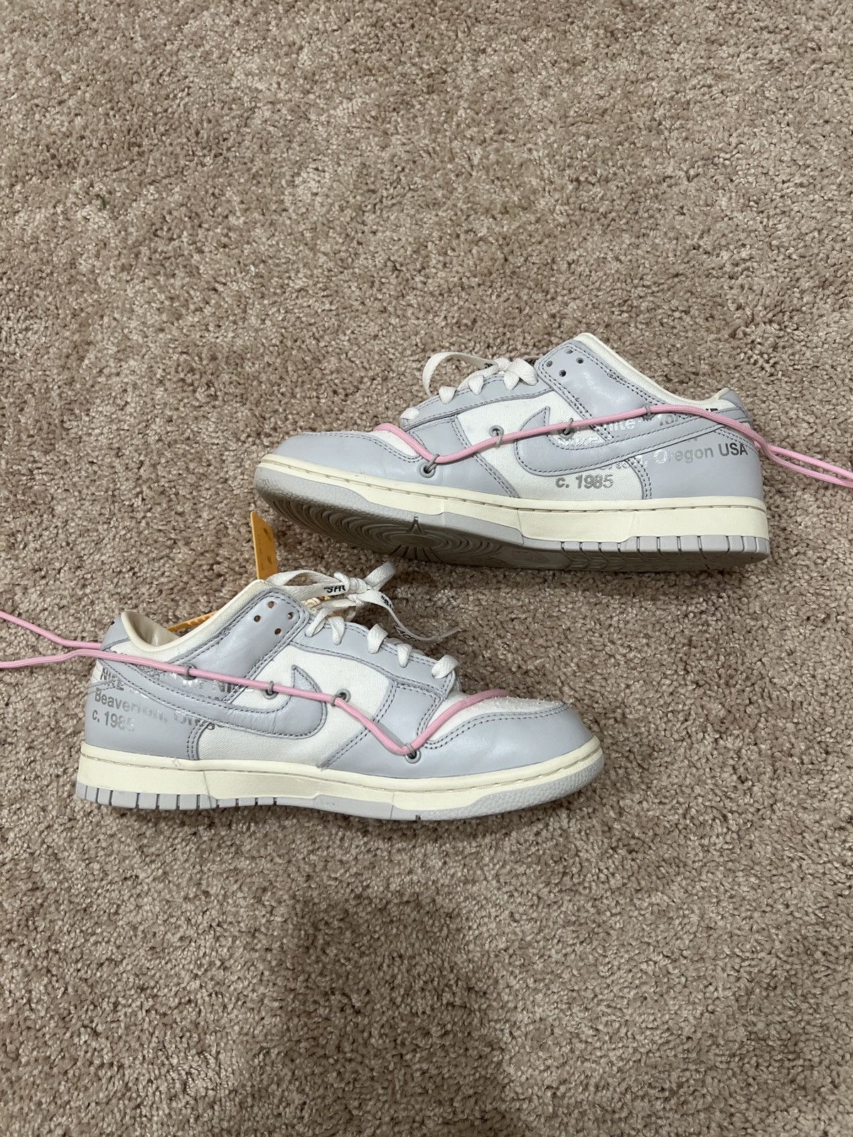 Nike × Off-White Nike Dunk Low x Off White Lot 9 Size US 9.5 / EU 42-43 - 2 Thumbnail