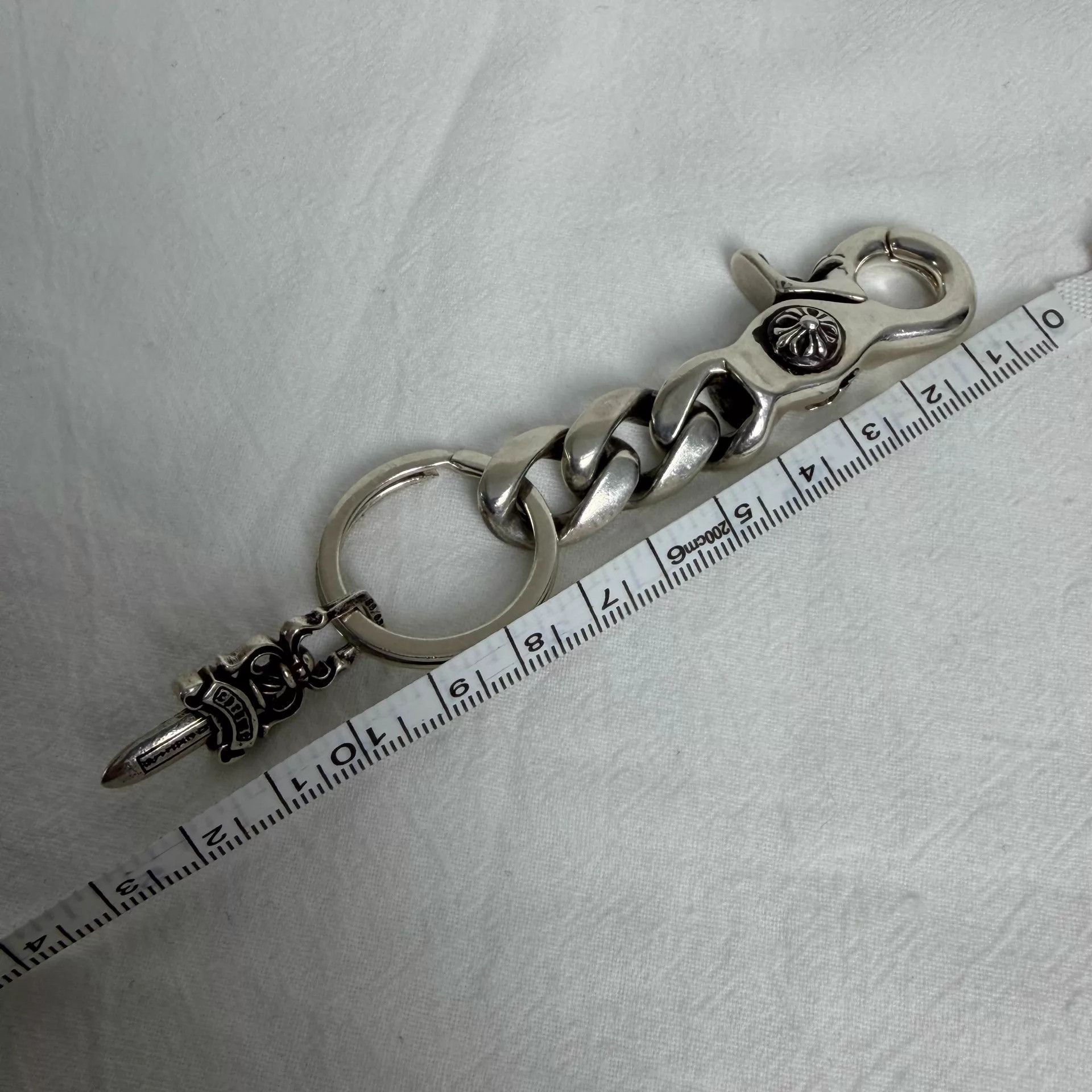 Chrome Hearts Chrome Hearts 925 Silver 3-section Lobster Clasp Keychain Size ONE SIZE - 8 Thumbnail