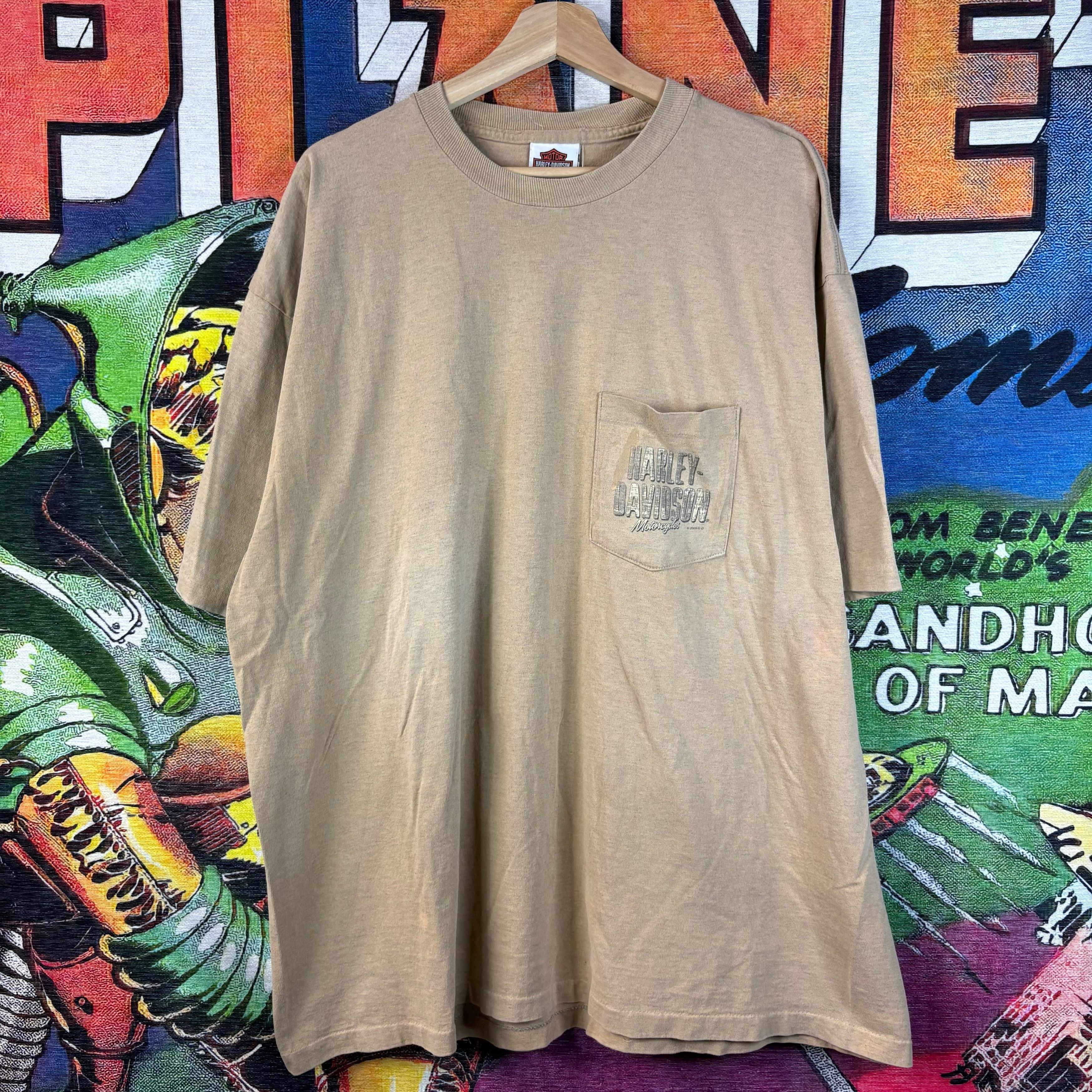 Harley Davidson Y2K 2009 Harley Davidson San Jacinto Pasadena, Texas Tee Size US XXL / EU 58 / 5 - 1 Thumbnail