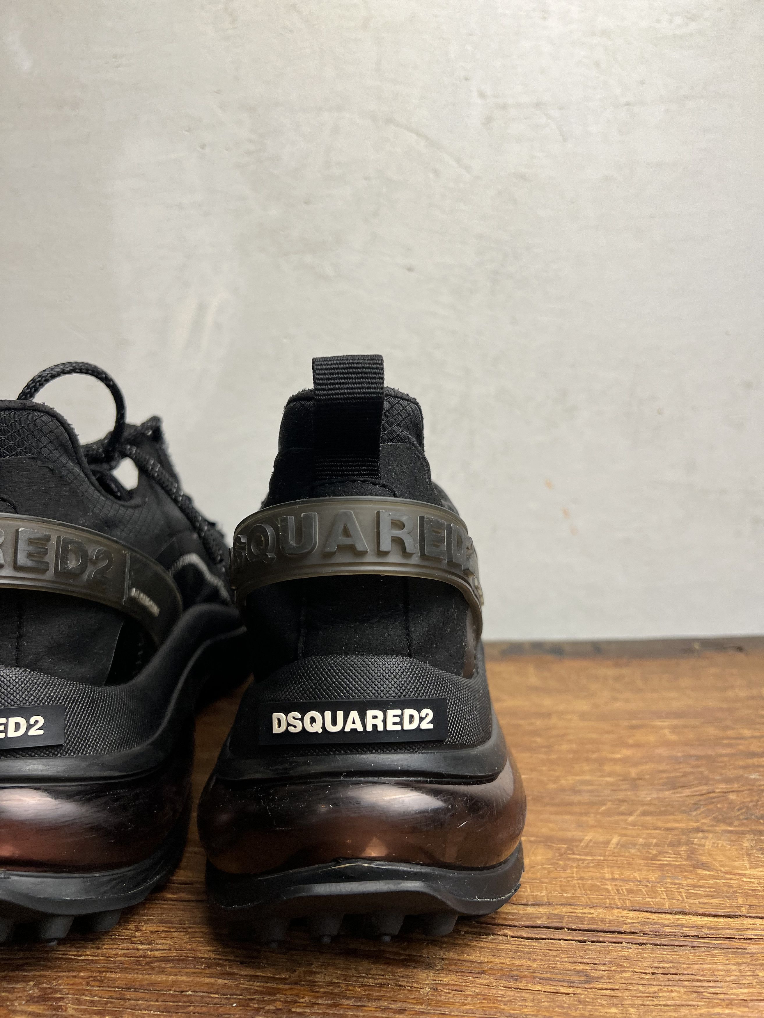 Dsquared2 Dsquared2 Black Bubble Sneakers Size US 12 / EU 45 - 7 Thumbnail