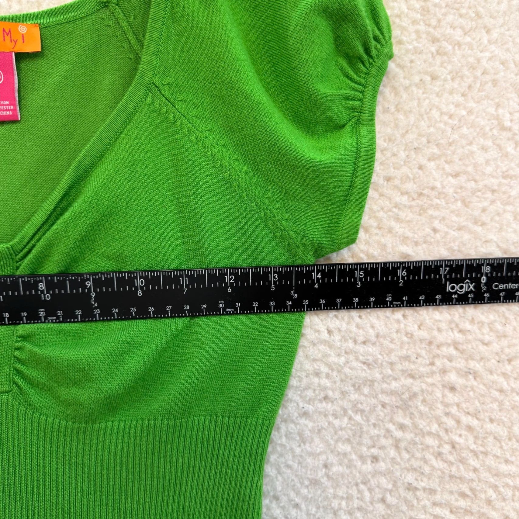 Vintage VINTAGE Y2K Catch My I Shirt M Green Cap Sleeve Milkmaid Prairie Coquette Fairy Mens Size M / US 6-8 / IT 42-44 - 6 Thumbnail