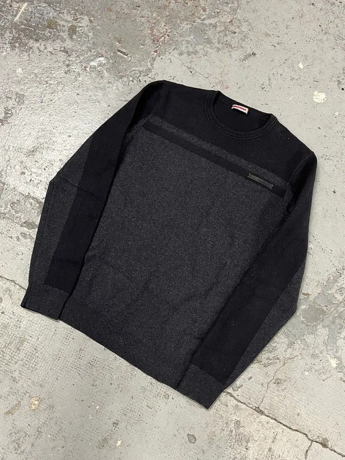 Prada AW2006 Prada Grey & Black Wool Sweater Size US M / EU 48-50 / 2 - 4 Thumbnail