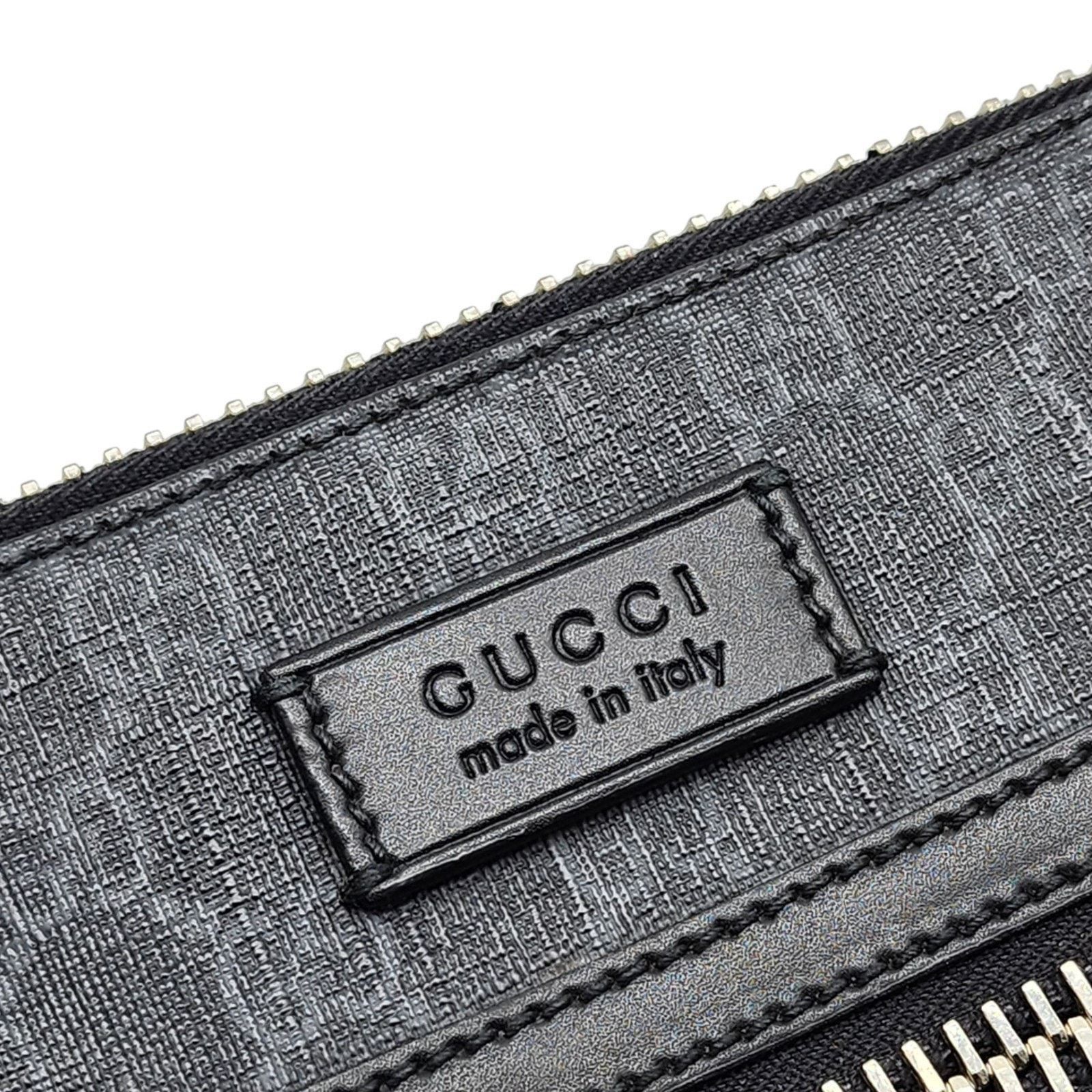 Gucci GG Supreme Small Messenger Crossbody Bag Black Gray - $1580 Size ONE SIZE - 4 Thumbnail
