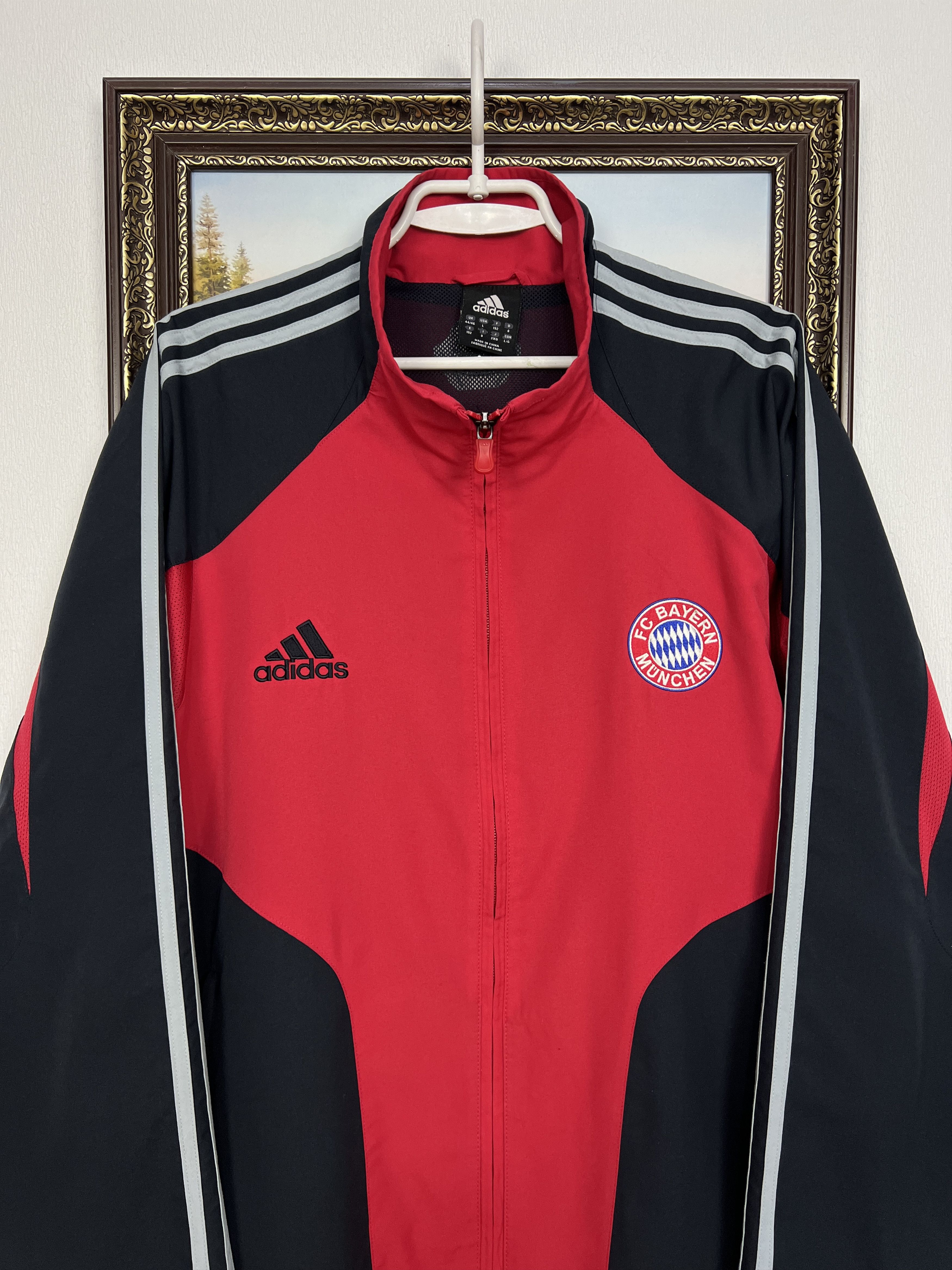 Adidas Vintage Bayern Munich Football Jacket Soccer Track Top Zip Size US L / EU 52-54 / 3 - 2 Thumbnail