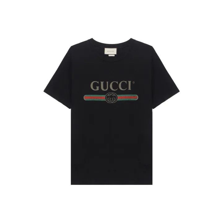 Gucci Oversized Logo Print T-Shirt for Women