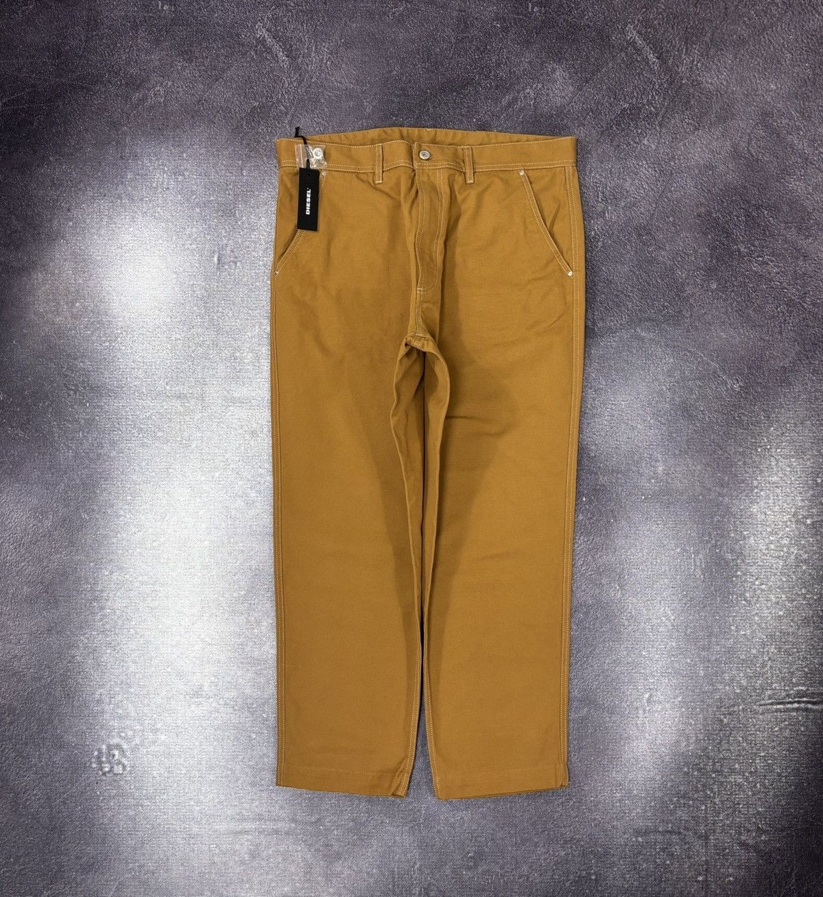 Diesel Diesel P-Frank NWT Men’s Mustard Orange Dungaree Pants Size US 36 / EU 52 - 1 Thumbnail