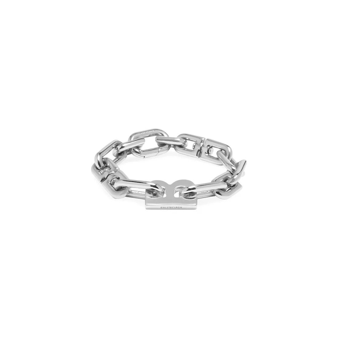 Balenciaga o1tr1nto0426 Size: OS / B Chain Thin Bracelet in Silver Size ONE SIZE - 1 Thumbnail