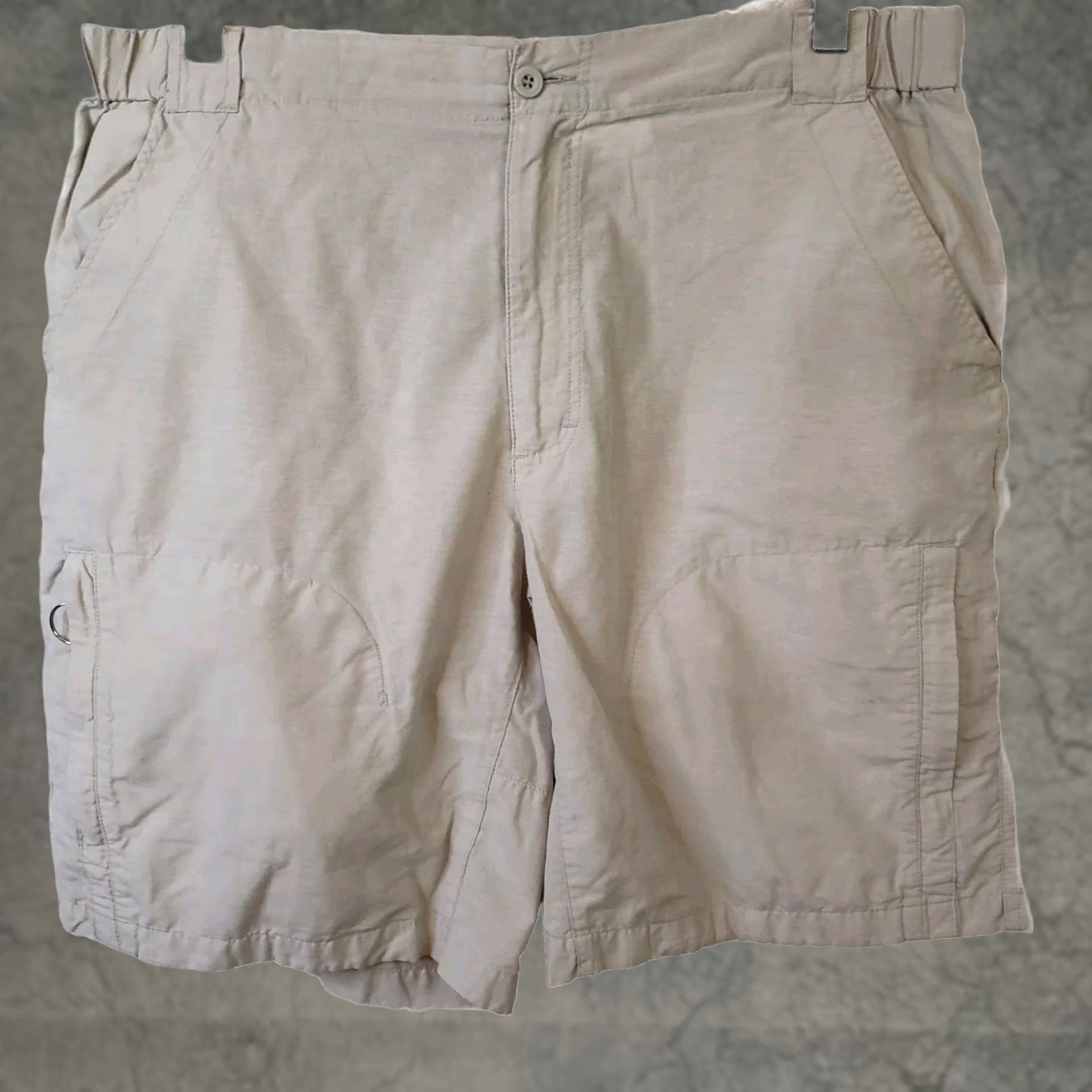 Vintage Woolrich Shorts Men's 36 Beige Zip Front 9in Inseam 5-Pocket Cargo Casual Travel Cotton Nylon Sun American Mens Size US 36 / EU 52 - 1 Thumbnail