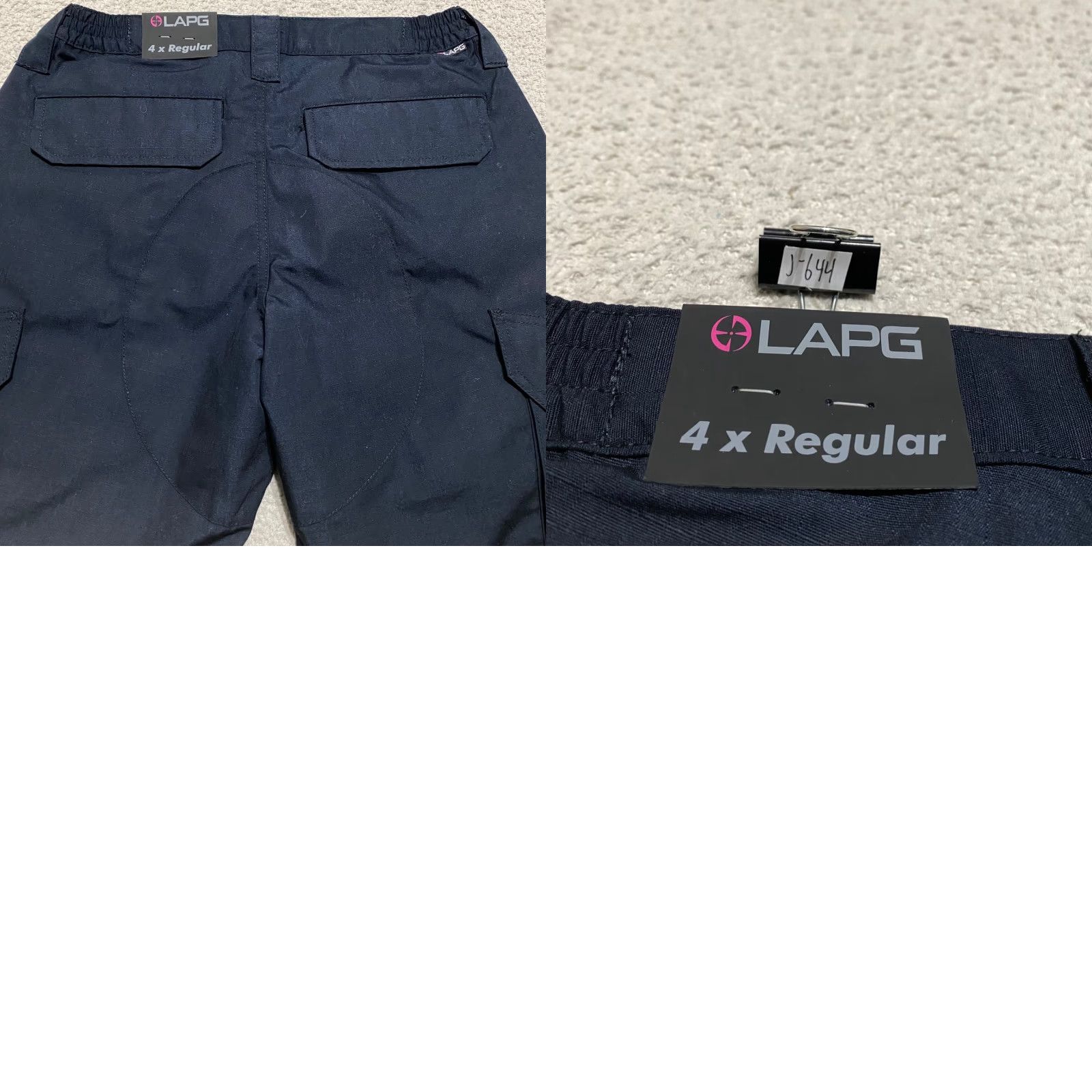 Vintage LAPG Womens Pants Blue Cargo Ripstop Tactical Utility Straight Work OPS Size 27" / US 4 / IT 40 - 9 Thumbnail