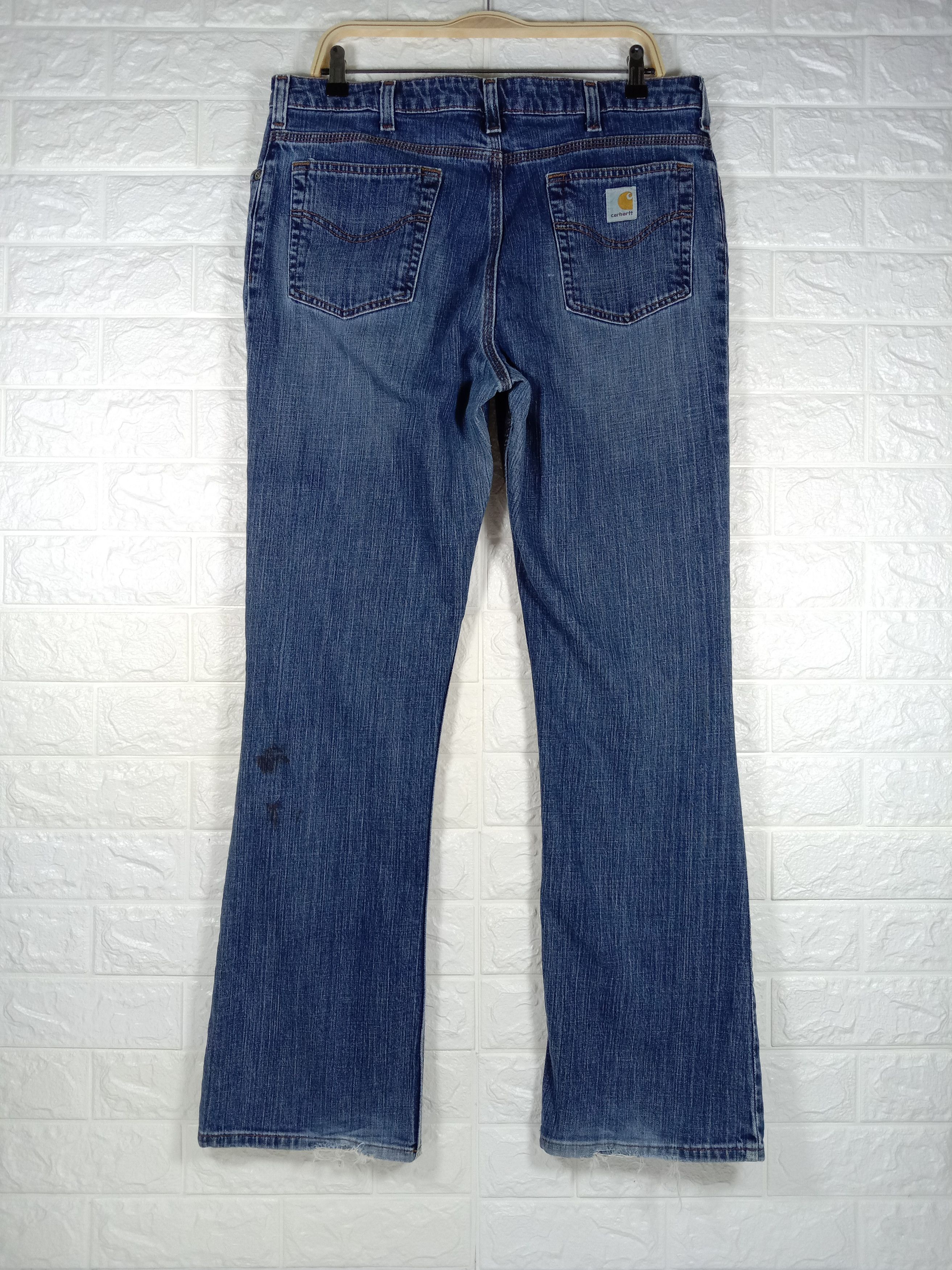 Carhartt Vintage Carhartt Blue Wash Flare Jeans Bell Bottom Denim Size 32" / US 10 / IT 46 - 5 Thumbnail