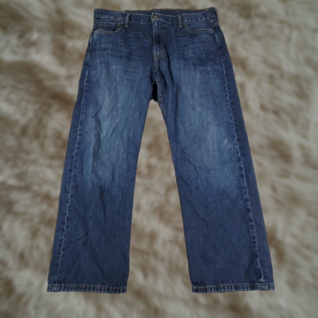 Levi's Levis 569 Jeans Blue Straight Leg Men's 36x28 Cotton Denim Pants Size US 36 / EU 52 - 1 Thumbnail