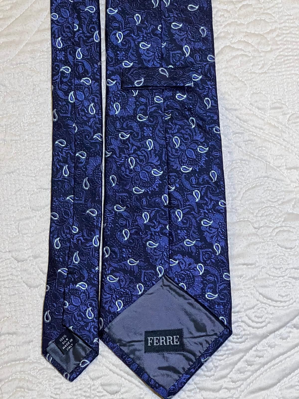 Ferre Ferre exclusive long silk tie made in Italy Size ONE SIZE - 2 Thumbnail