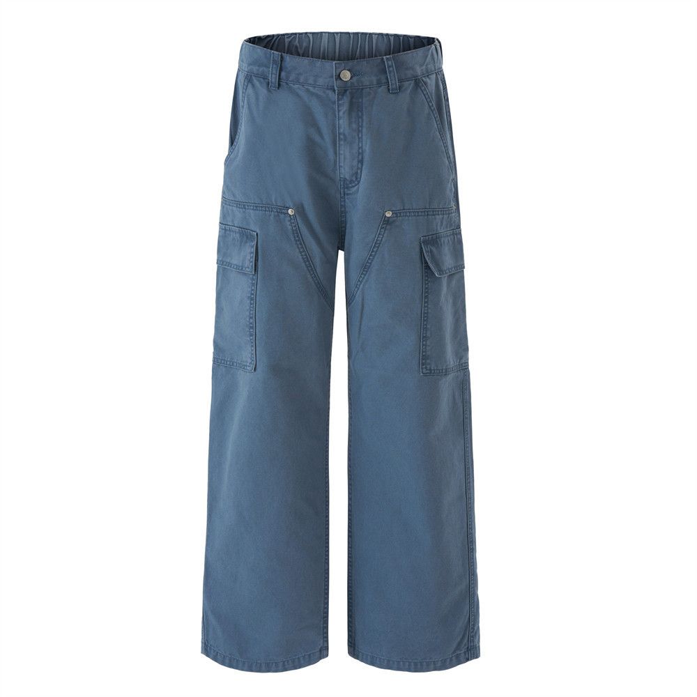 Vintage Men's retro loose punk distressed washed work trousers Size US 32 / EU 48 - 3 Thumbnail