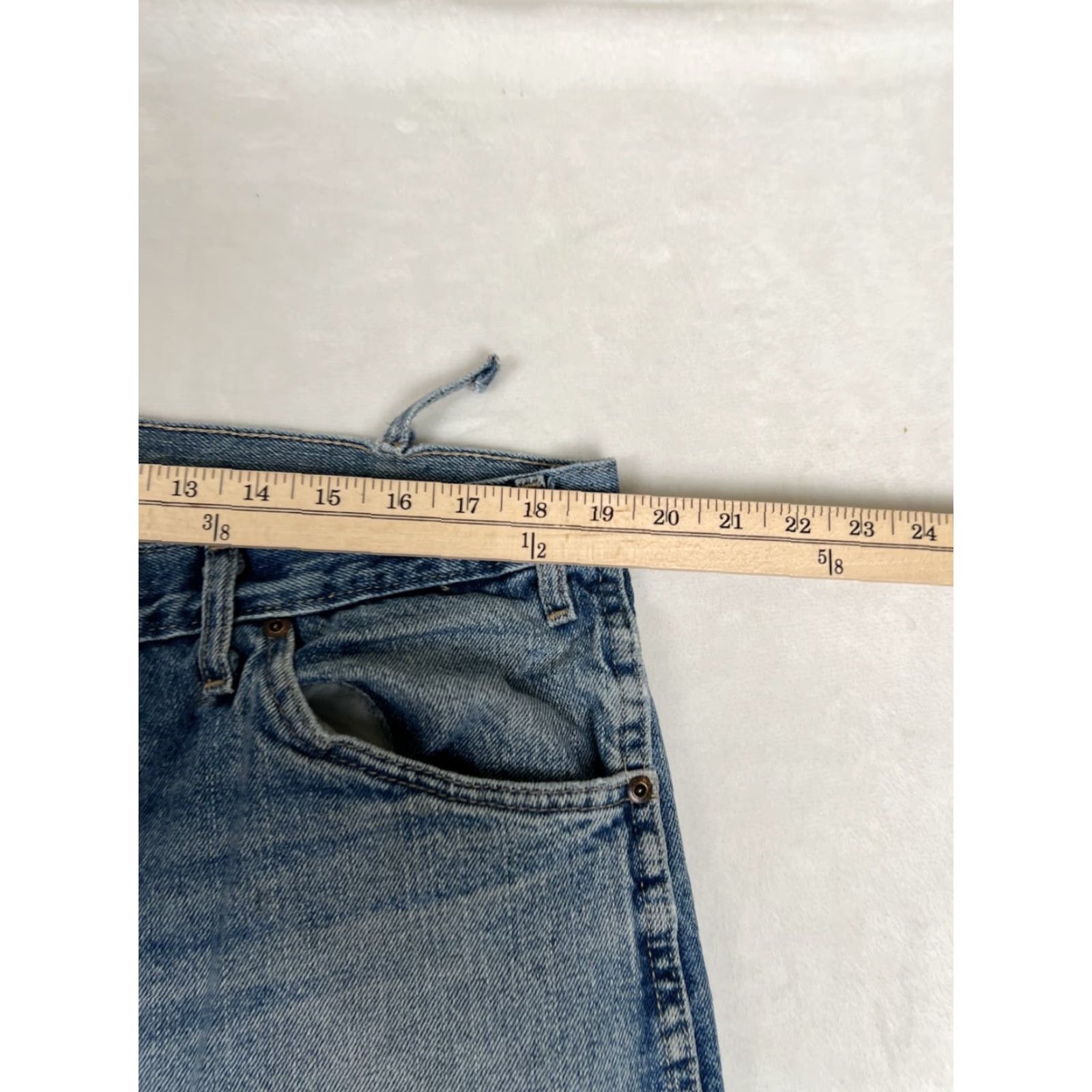 Dickies Dickies Jeans Mens 38x32 Blue Relaxed Straight Work Thrashed Denim Cotton Logo Pockets 32 Inseam Regular Fall Men Size US 38 / EU 54 - 6 Thumbnail