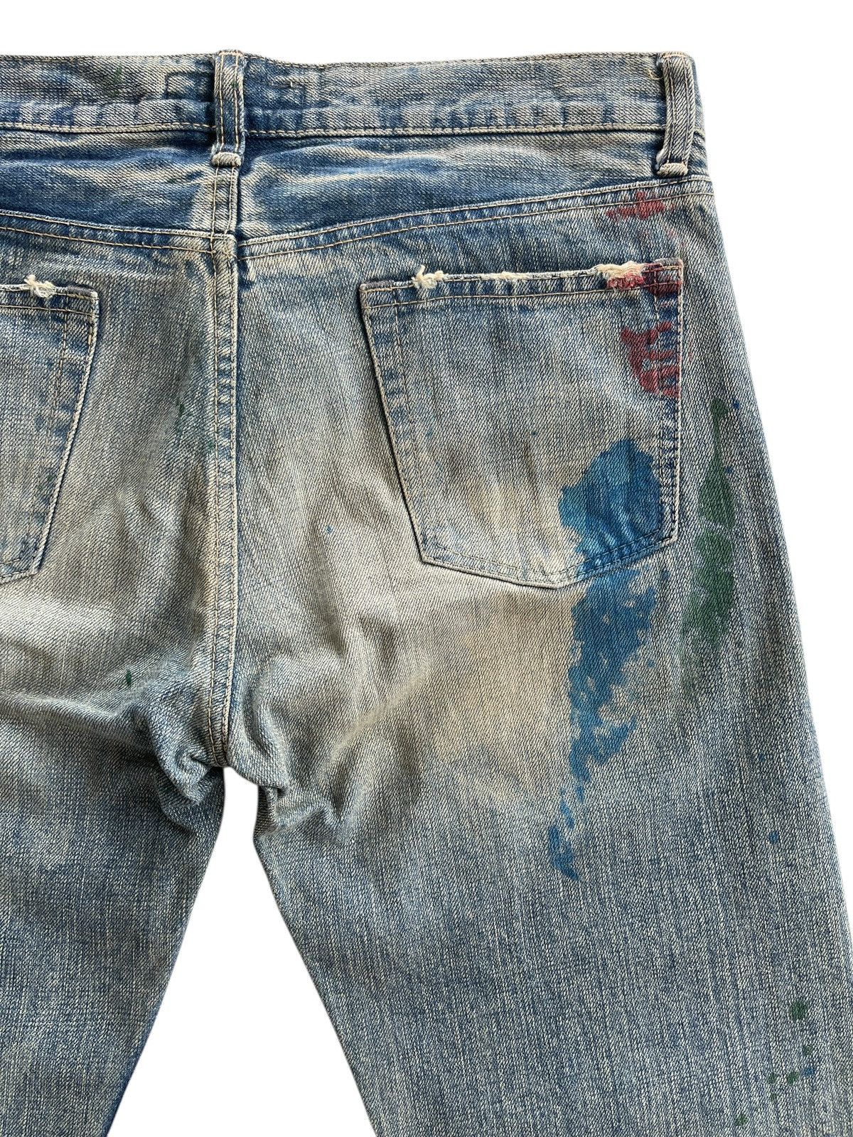 Japanese Brand DOMINGO Co.Ltd JAPAN PAINTS SPLATTED DENIM Size US 31 - 8 Thumbnail