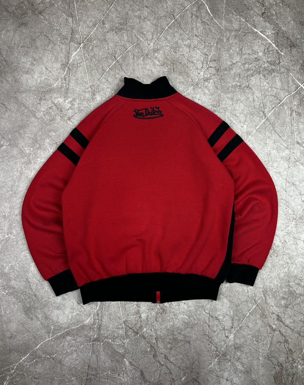 Vintage × Von Dutch Von Dutch vintage big logo full zip white sweater jacket Size US L / EU 52-54 / 3 - 2 Thumbnail