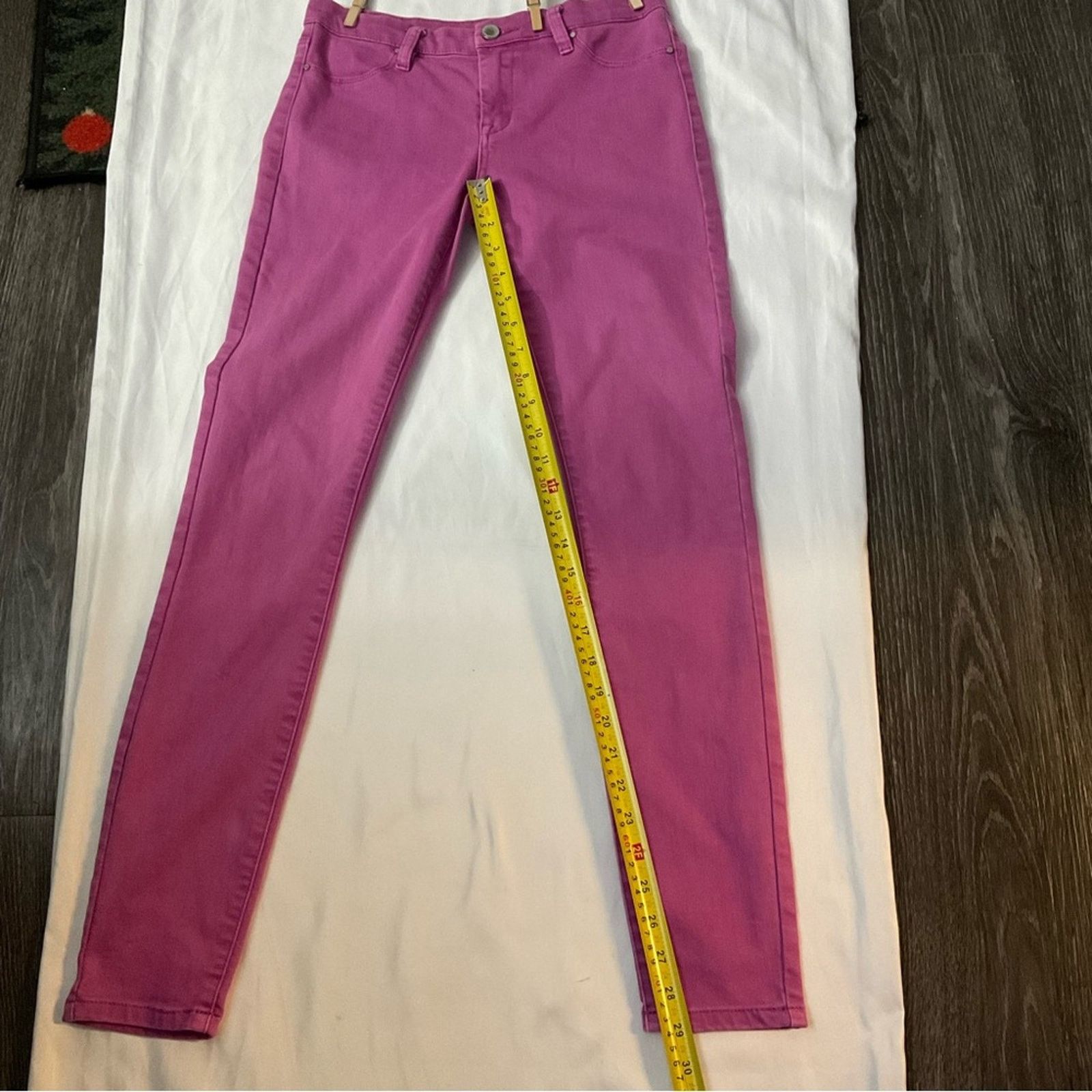 BLANKNYC Blank NYC Pink Denim Skinny Jeans 27 Size 27" / US 4 / IT 40 - 7 Thumbnail