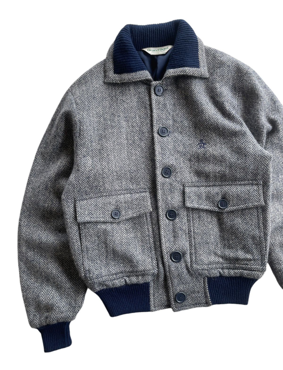 Grand Slam Grandslam G9 Wool Herringbone Twill Blouson Jacket Size US S / EU 44-46 / 1 - 3 Thumbnail