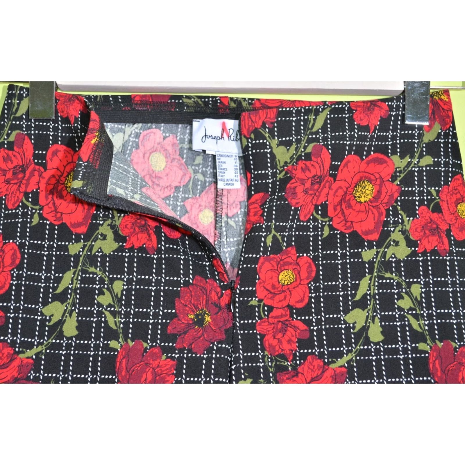 Joseph Ribkoff Joseph Ribkoff Womens Pants Trousers Poppy Flower Floral Print Size UK8 Size 30" / US 8 / IT 44 - 3 Thumbnail