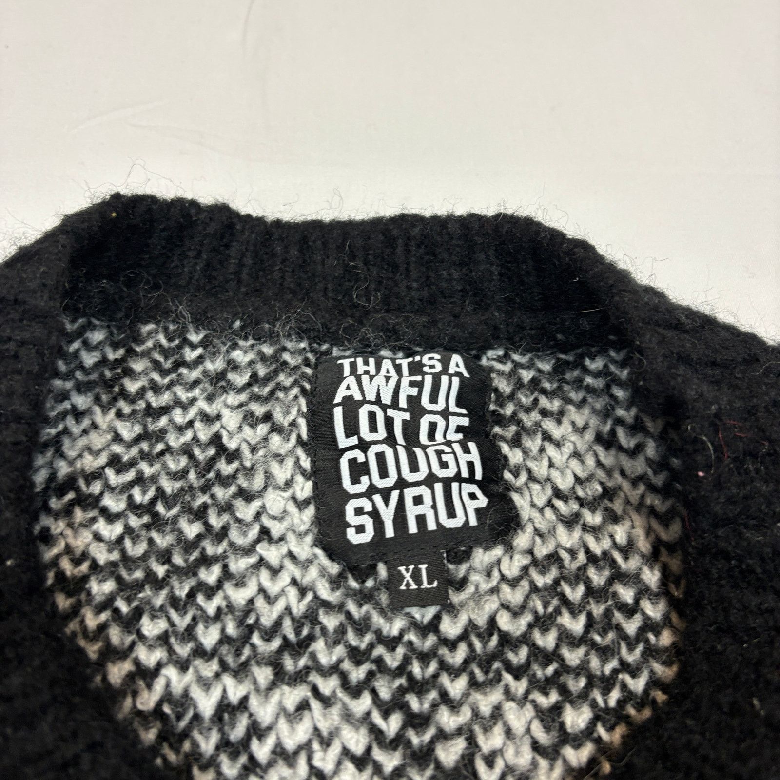 Awful Lot of Cough Syrup That's A Awful Lot of Cough Syrup Fuzzy Sweater Women's XL Size XL / US 12-14 / IT 48-50 - 5 Thumbnail