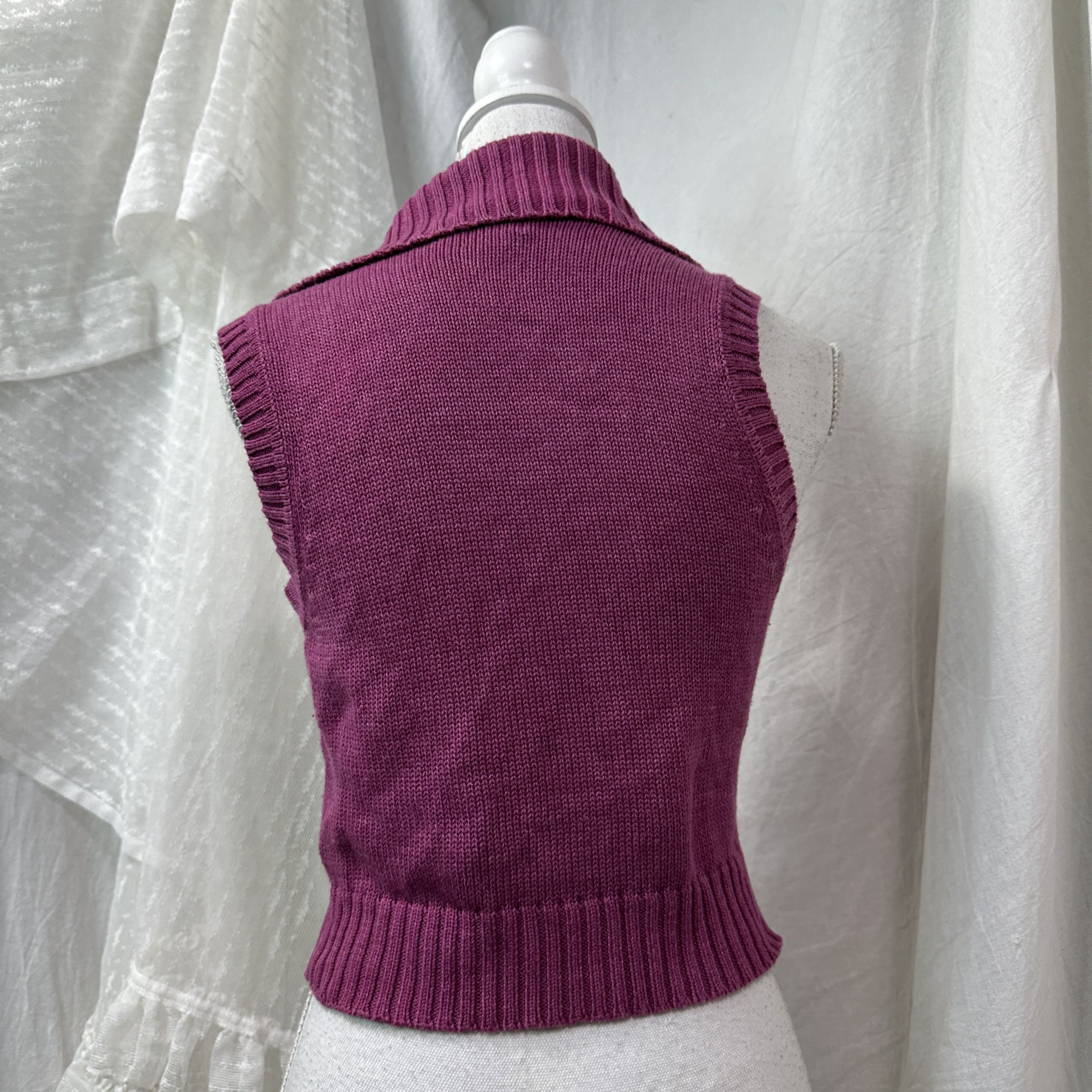 Vintage Vintage Avant Garde Buttonned Streetwear Vest Y2K Size S / US 4 / IT 40 - 3 Thumbnail