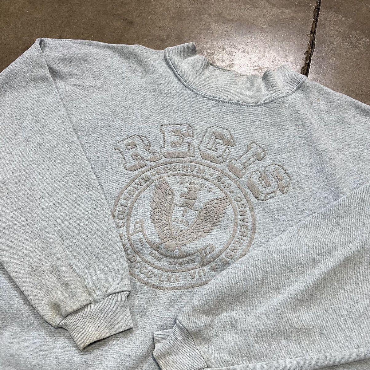 Vintage Vintage 80s Regis College Crewneck Sweatshirt Spell Out Boxy Size US L / EU 52-54 / 3 - 5 Thumbnail