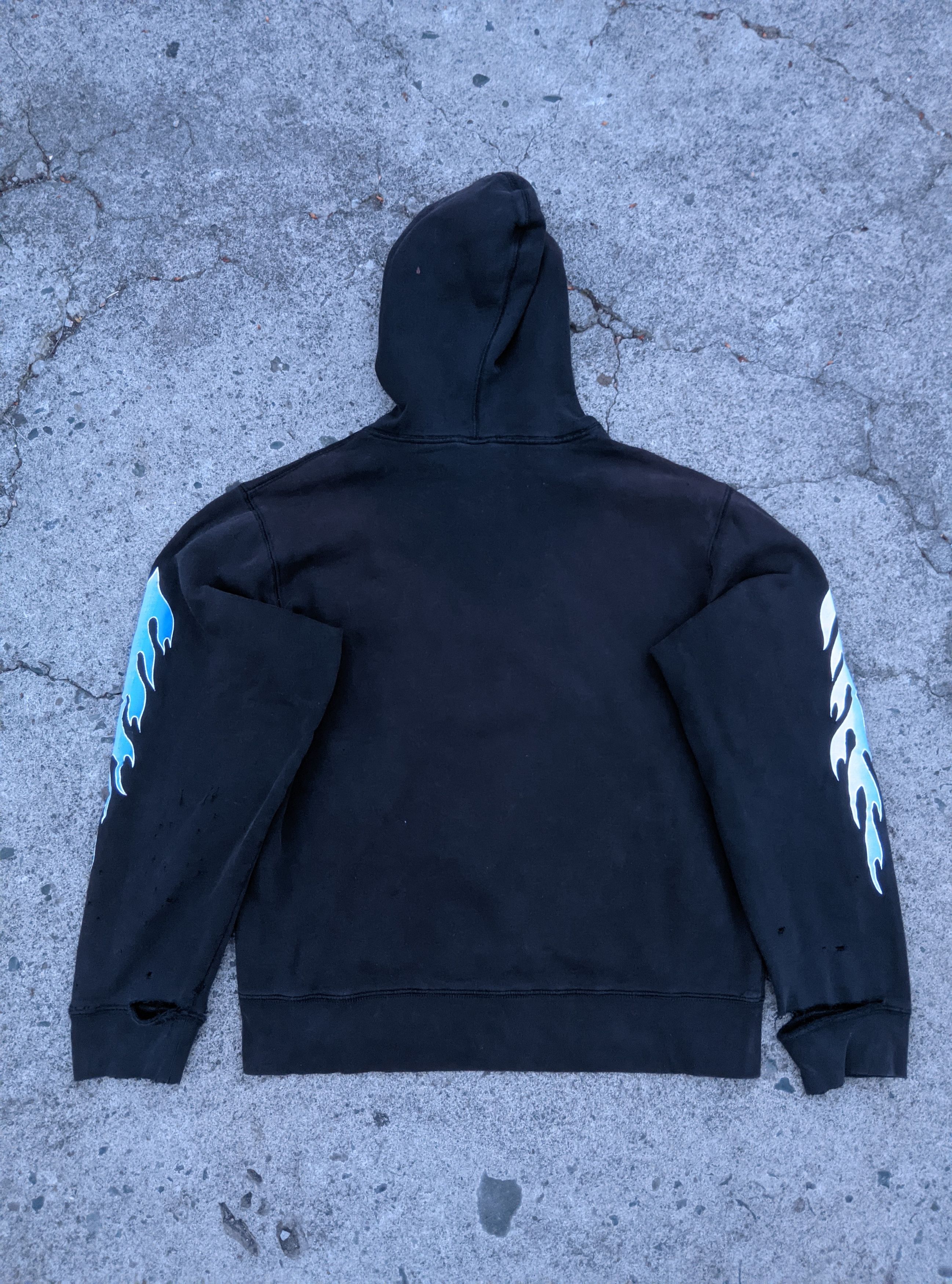 Harley Davidson Distressed type jnco affliction Harley davidson flames hood Size US L / EU 52-54 / 3 - 2 Thumbnail