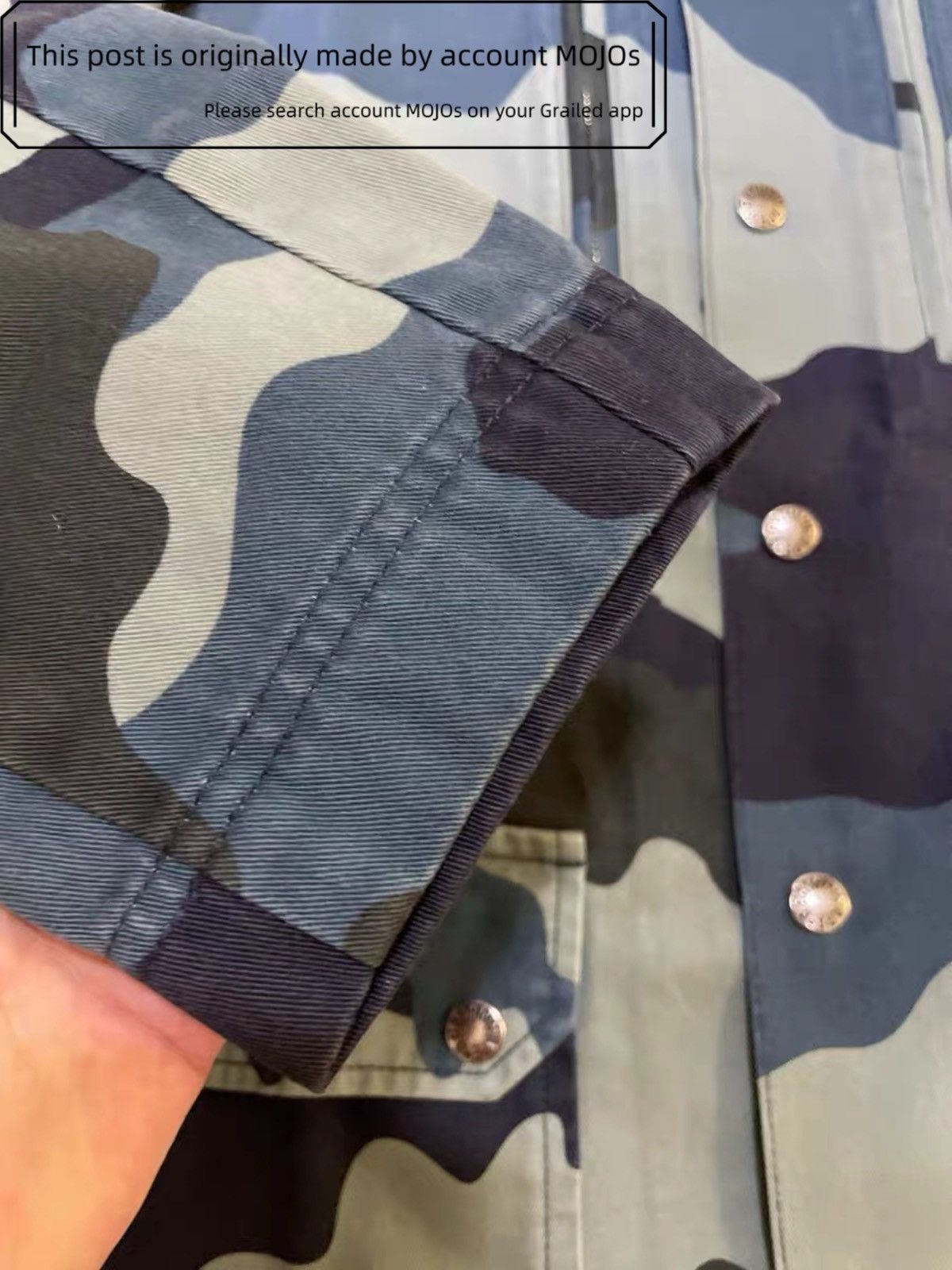 Sz S Bape Woodland Blue Camo Jacket mojos84
