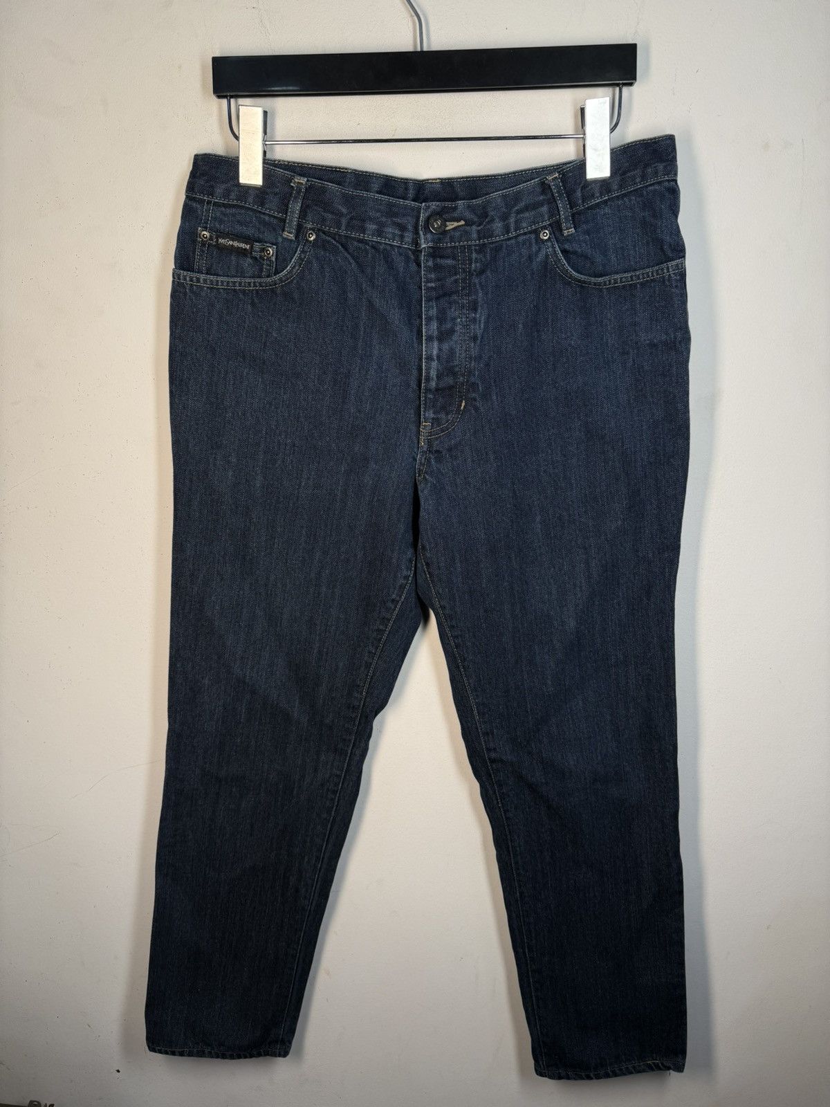 Yves Saint Laurent 34x30 YSL Jeans Denim Pants Indigo Selvedge Vintage Yves Size US 34 / EU 50 - 4 Thumbnail
