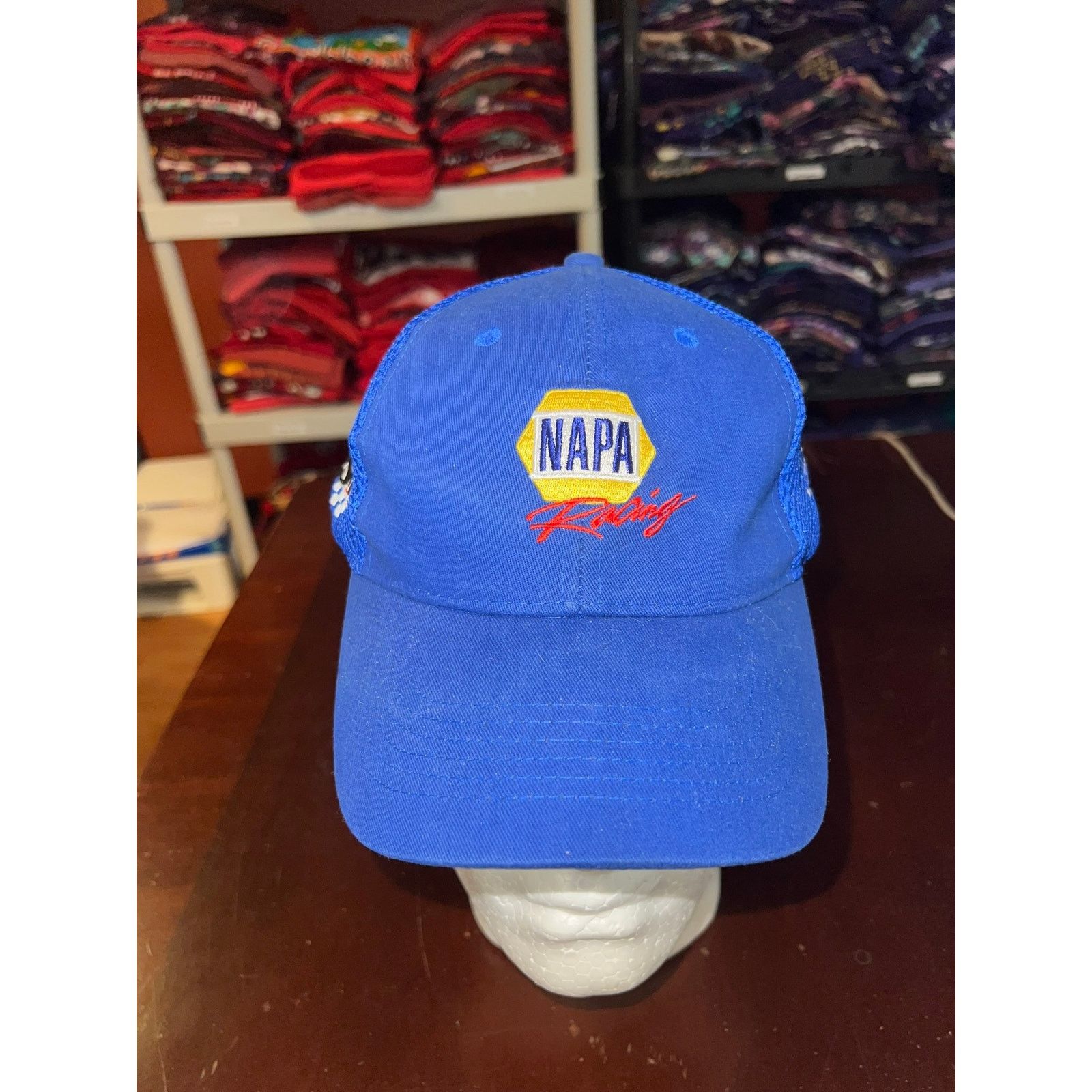 Vintage Napa Racing Hat Ron Copp Blue Racing Graphic Cap Headwear Size ONE SIZE - 2 Thumbnail