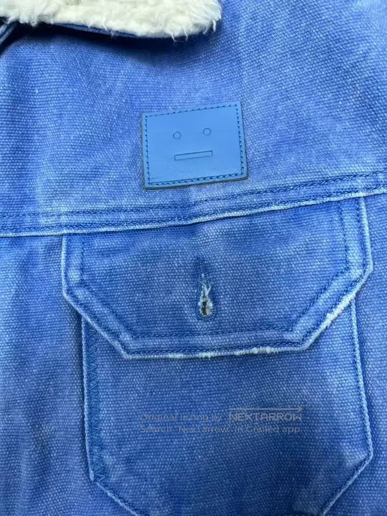 Acne Studios Acne Studios Face Expression Distressed Denim Jacket Size US XS / EU 42 / 0 - 3 Thumbnail