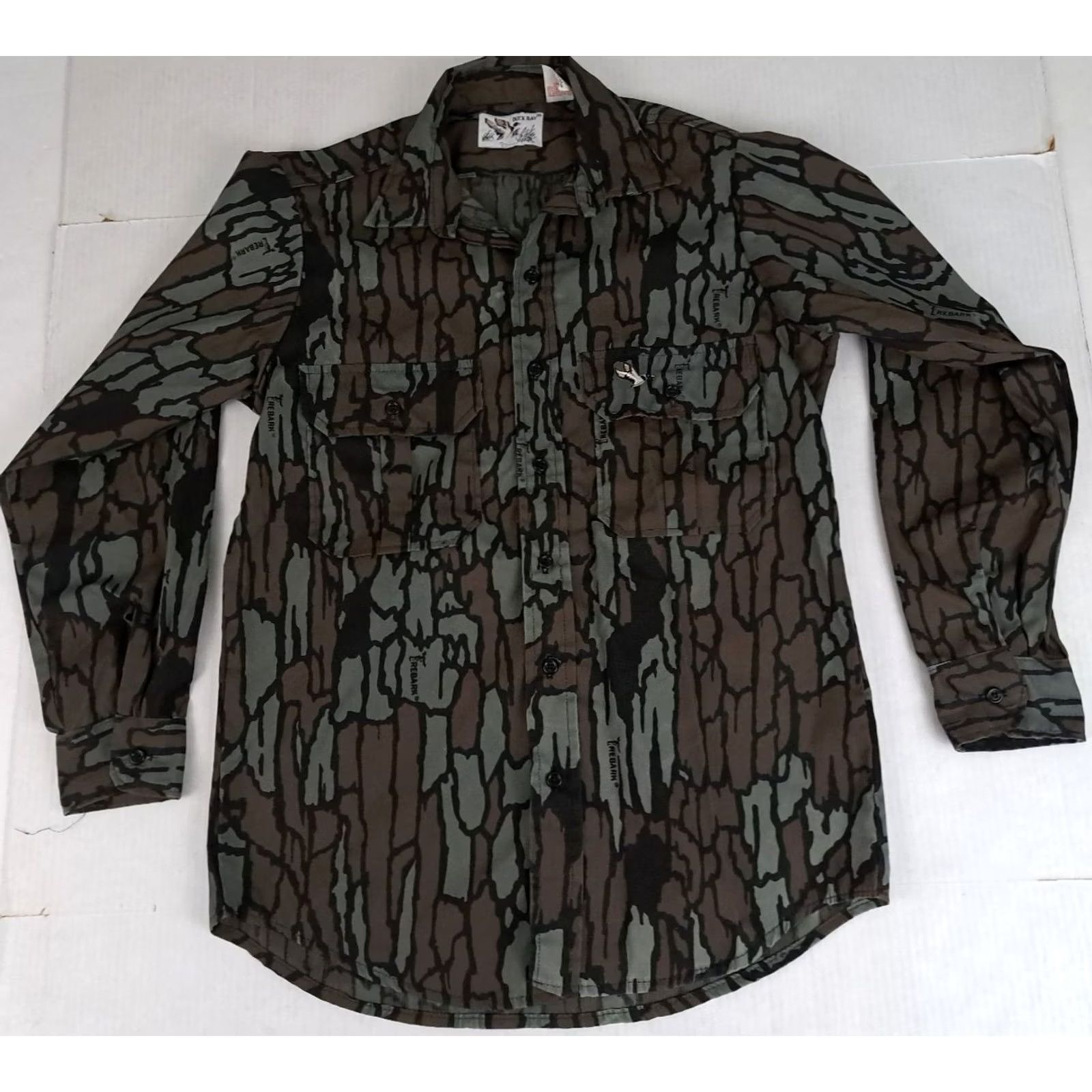 Vintage VINTAGE Duck Bay Shirt Medium Camouflage Outdoor USA Made Button Trebark EUC Size US M / EU 48-50 / 2 - 3 Thumbnail