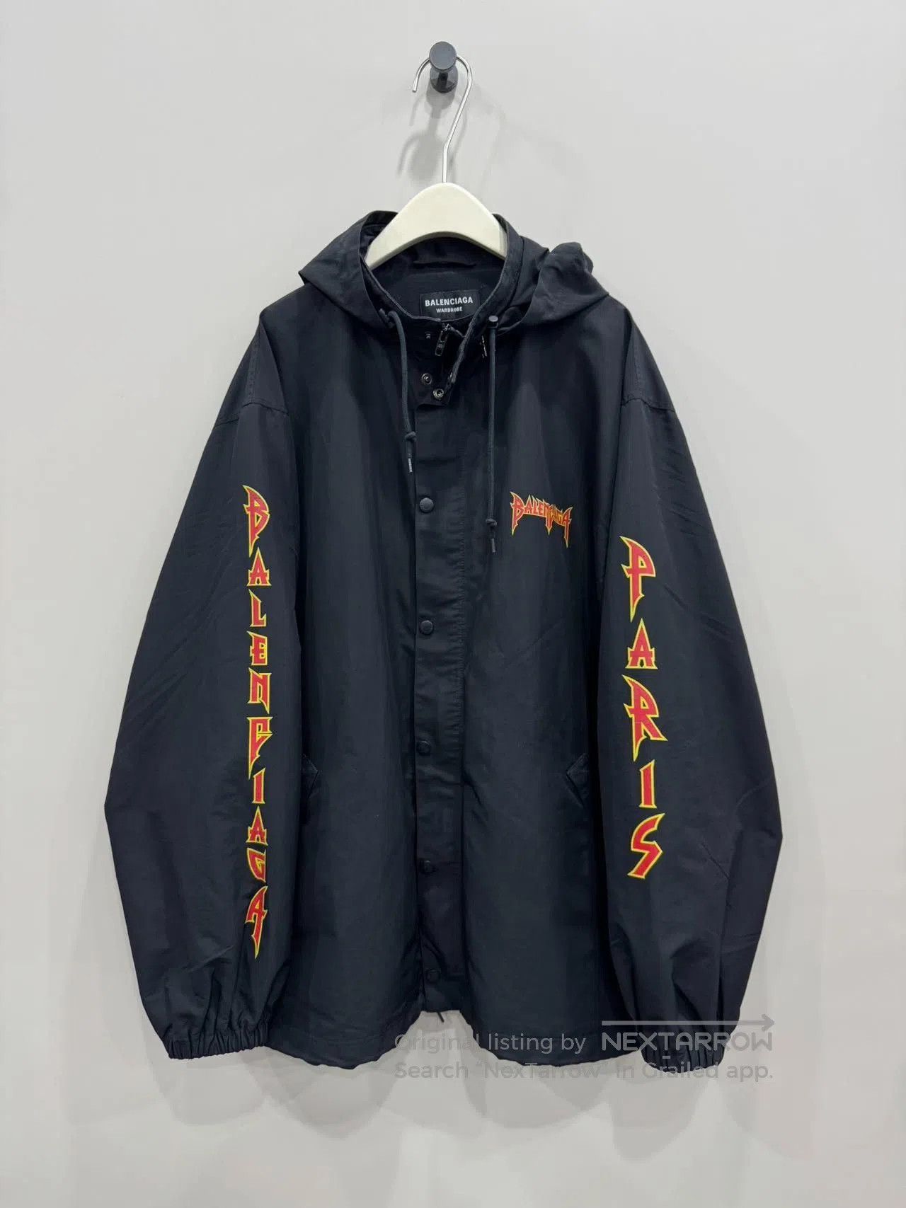 Balenciaga Balenciaga Lightning Letter Hoodie Windbreaker Jacket. Size US L / EU 52-54 / 3 - 1 Thumbnail