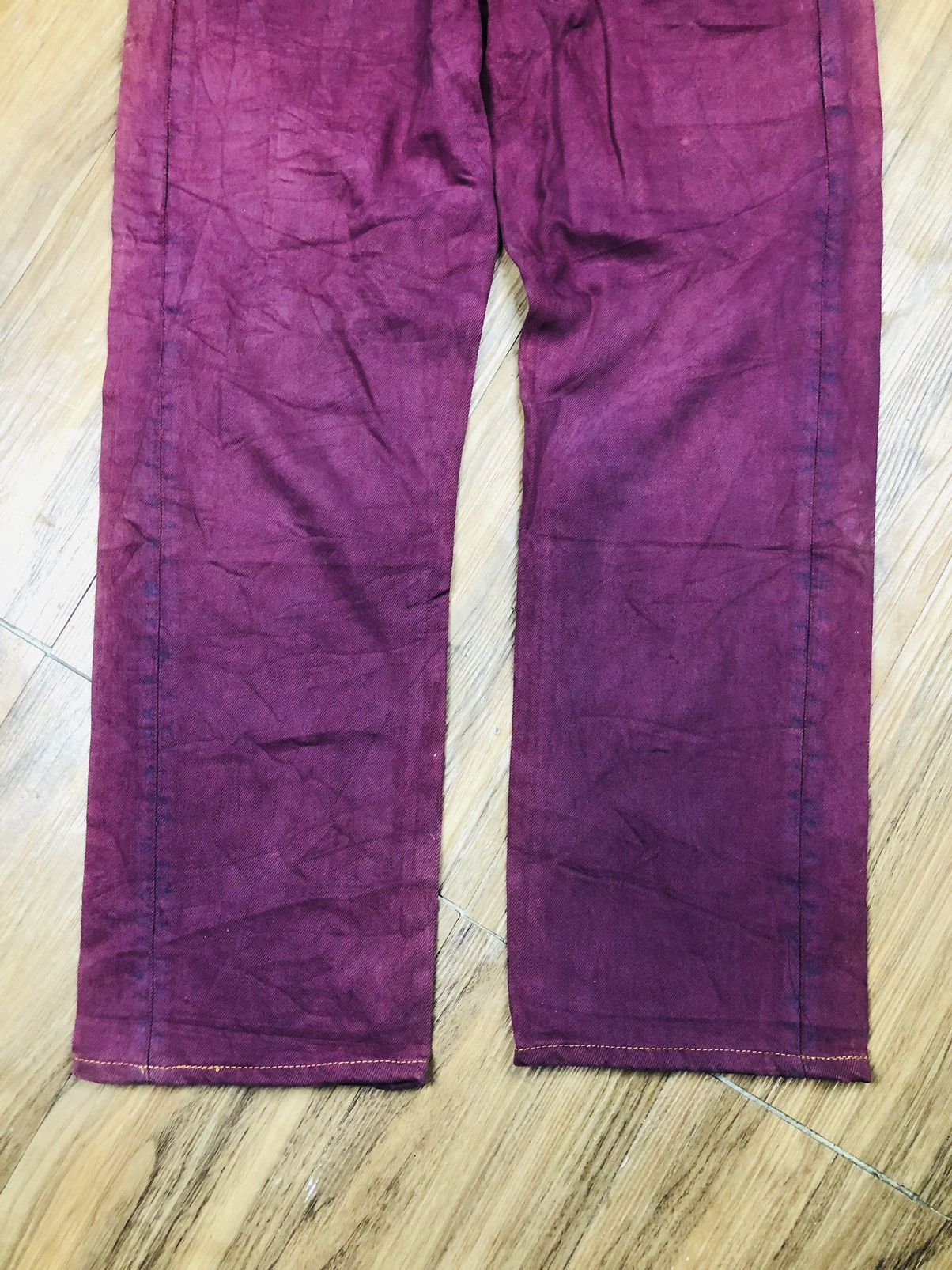 Levi's VINTAGE Levi's 501 USA Purple/Maroon Denim Button Fly (38) Size US 33 - 4 Thumbnail