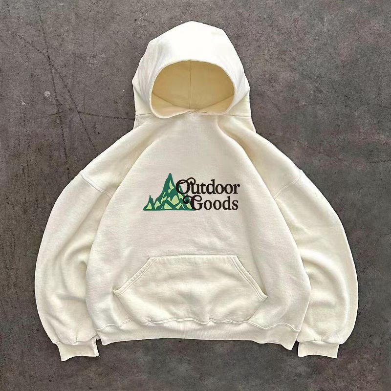 Japanese Brand × Vintage Beige Snow Mountain Print Loose Hoodie Size US 32 / EU 48 - 2 Thumbnail