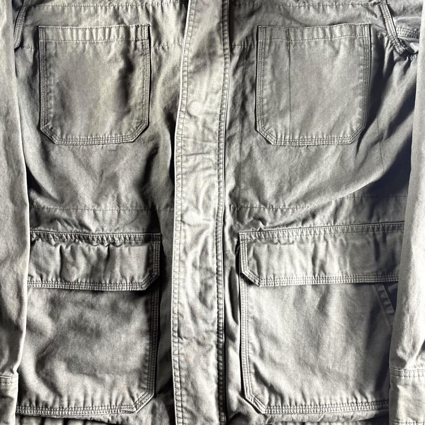 Marine Layer VINTAGE Marine Layer Jacket Mens Medium Large Green Utility Field Coat Cotton Military Size US L / EU 52-54 / 3 - 5 Thumbnail