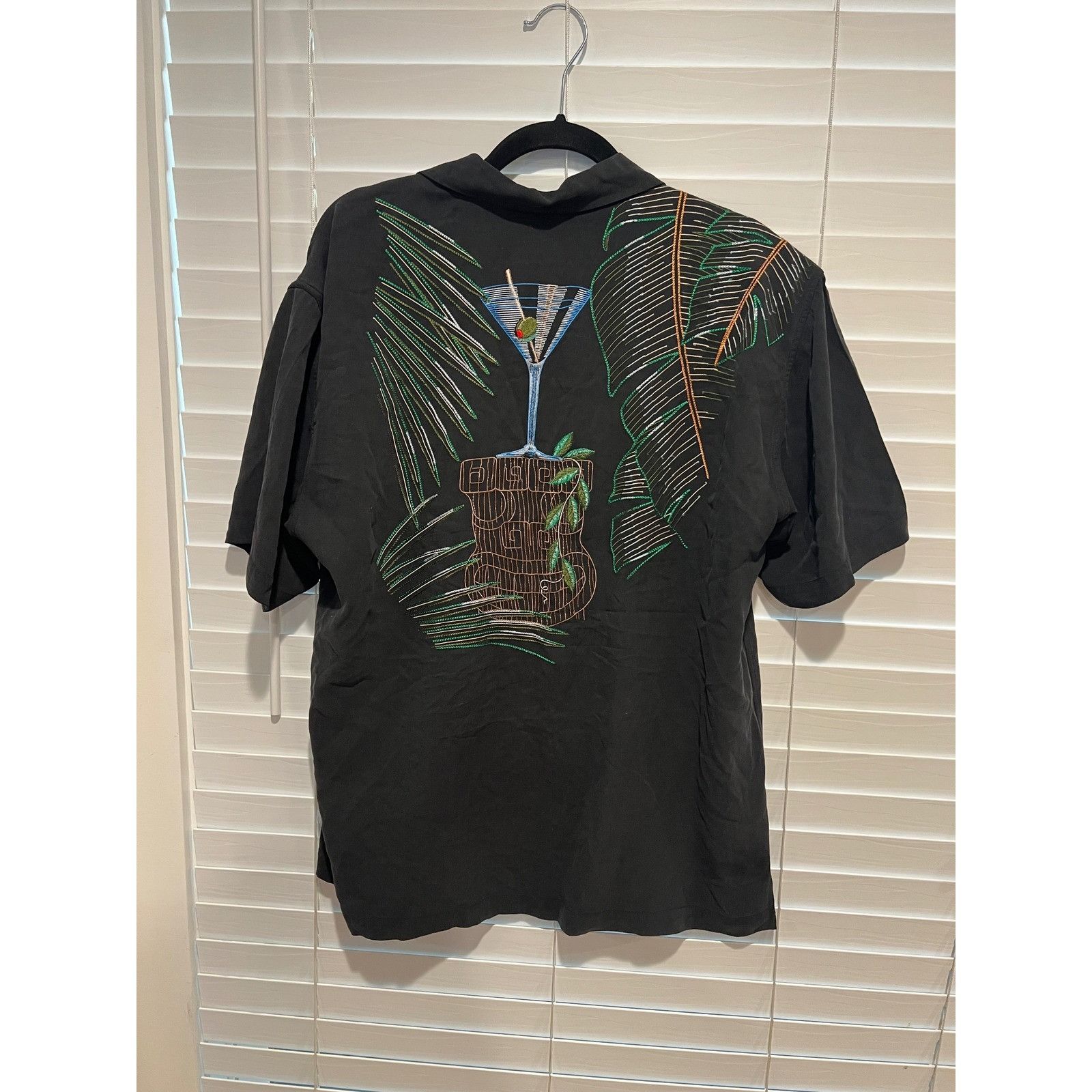 Tori Richard Tori Richard Silk Blend Shirt 50 Year Mens L Black Martini E Size US L / EU 52-54 / 3 - 4 Thumbnail