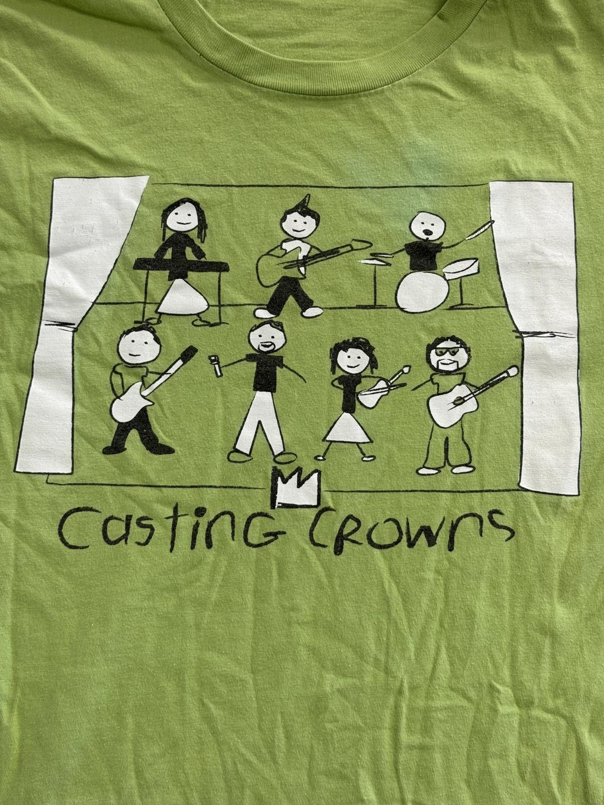Designer Y2K Casting Crowns T-shirt Stick Doodles of the Band - L Size US L / EU 52-54 / 3 - 4 Thumbnail