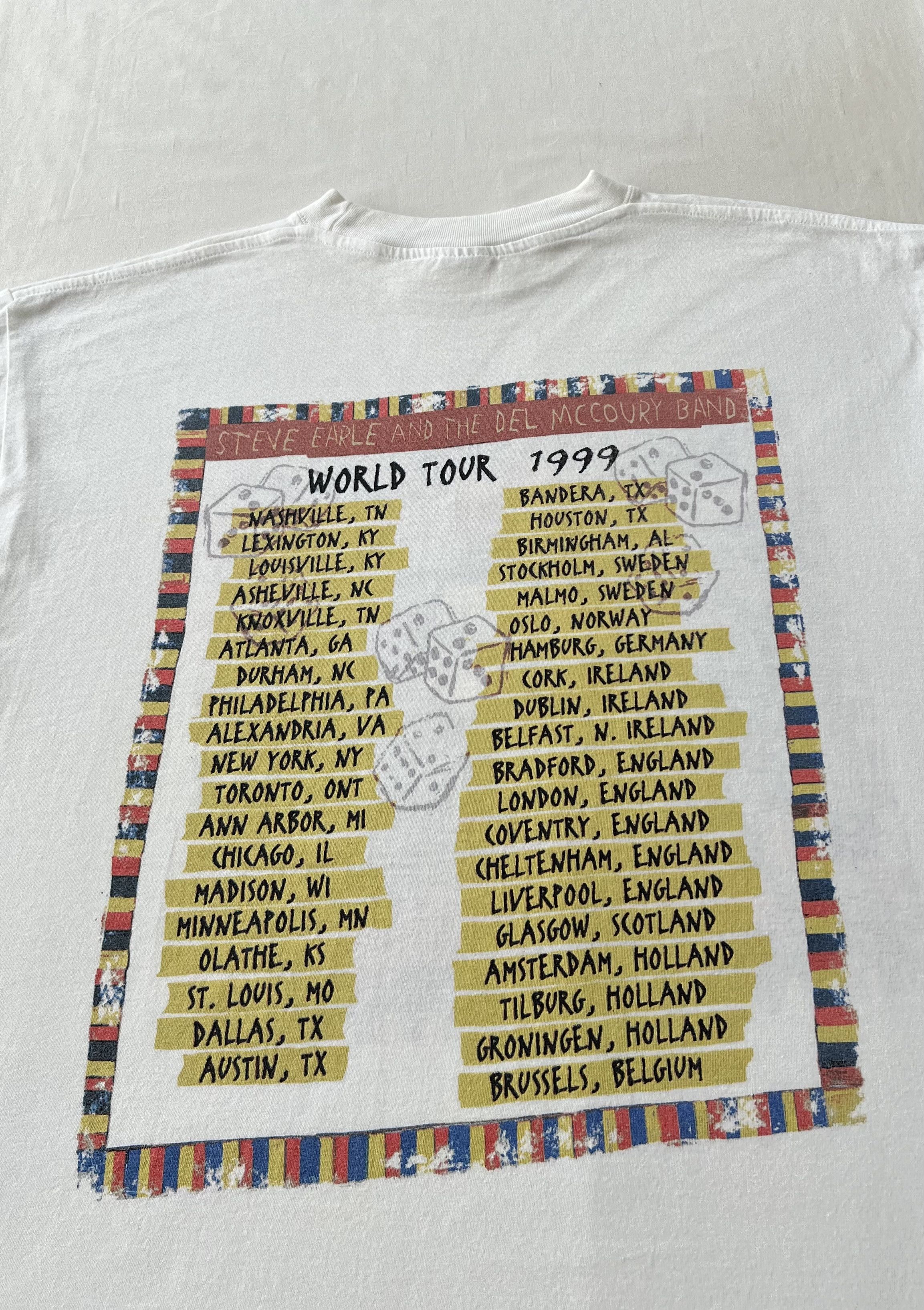 Band Tees Vintage 1999 Steve Earle and the Del Mccoury Band T-shirt Size US XL / EU 56 / 4 - 12 Thumbnail