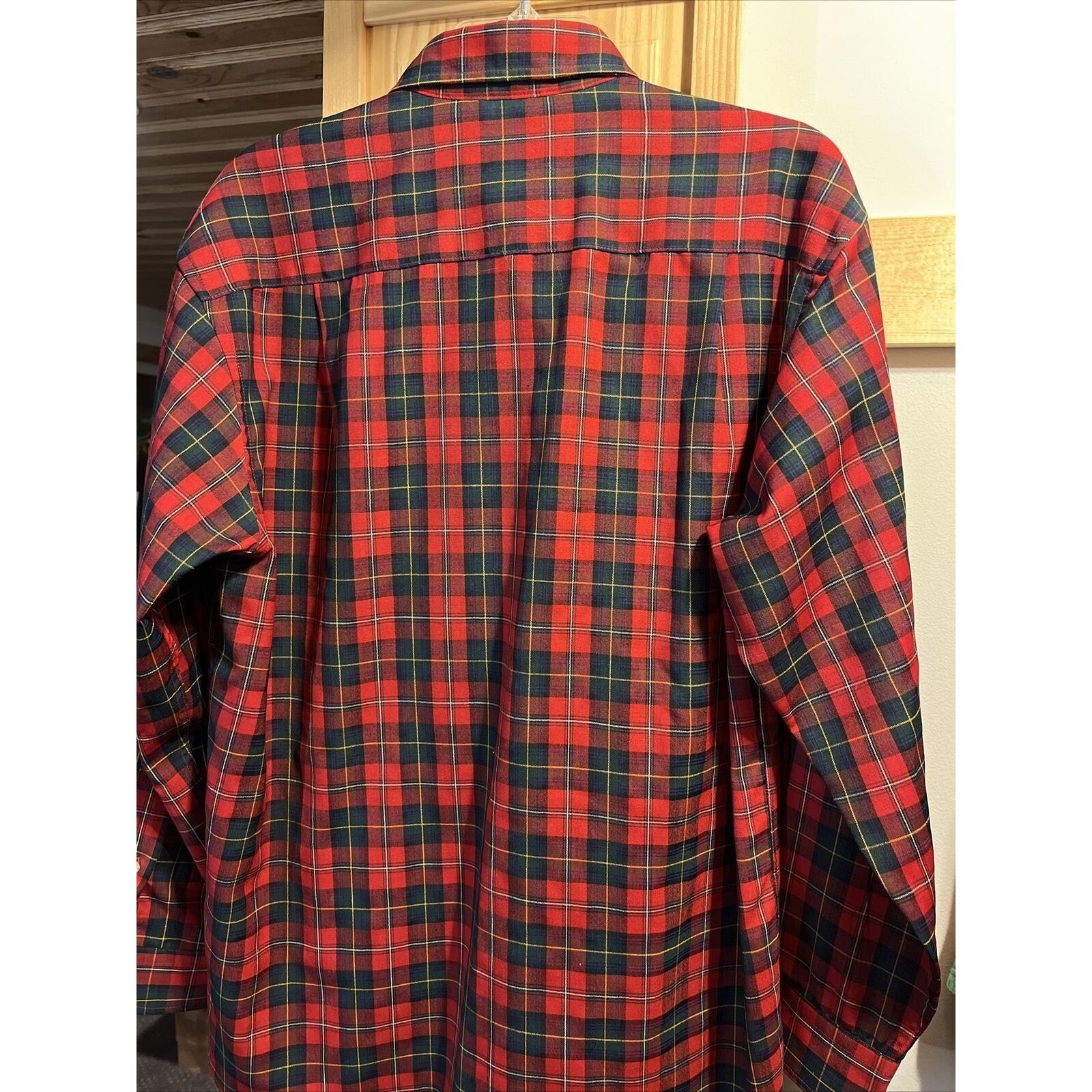Pendleton Pendleton Men’s M Red Plaid Long Sleeve Button Up Wool Shirt Size US M / EU 48-50 / 2 - 22 Thumbnail