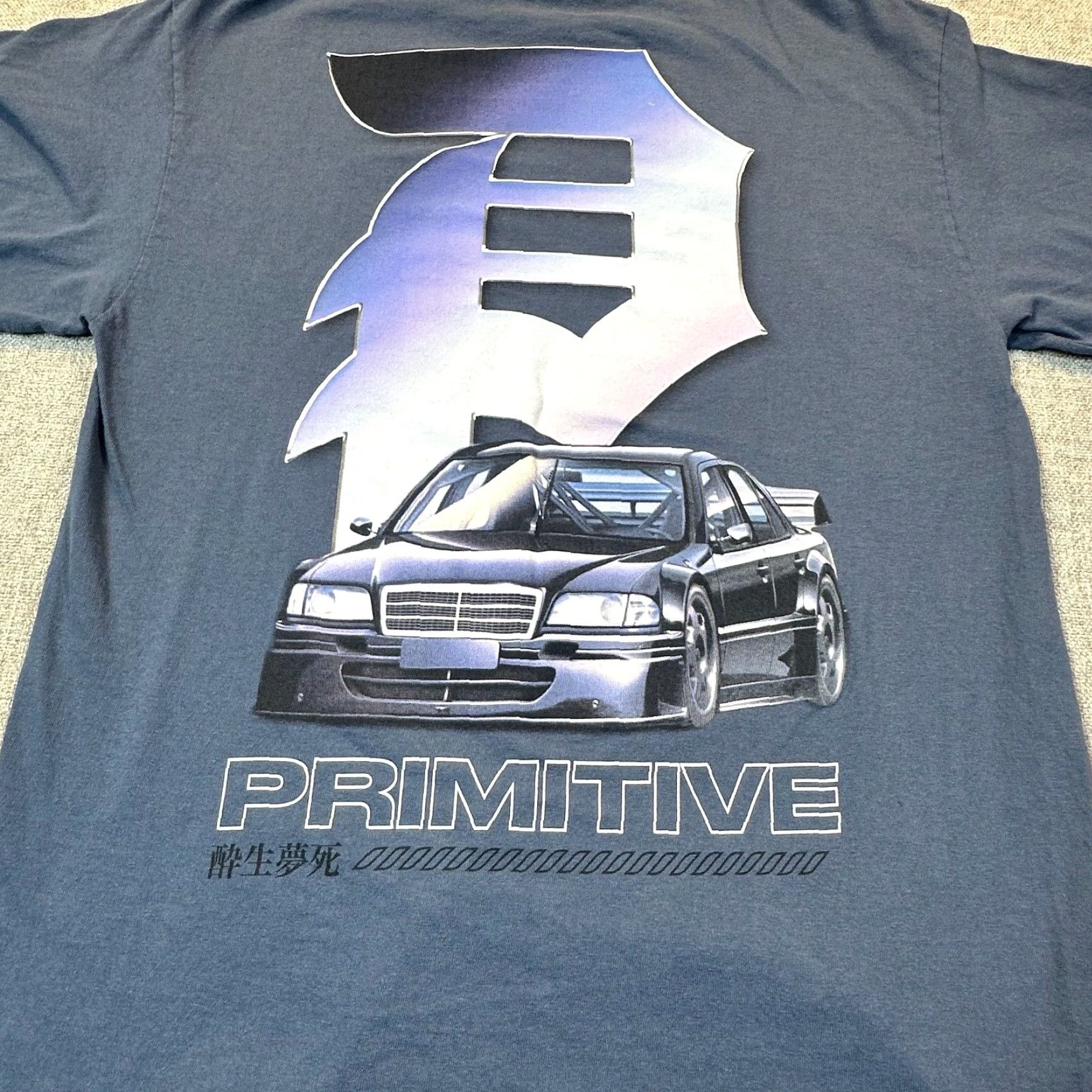 Primitive Primitive Skateboarding T-Shirt Mens Medium Mercedes 190E Graphic Print Multicolor Crew Neck Short Sleeve Skater Streetwear 90s Style (Merc) Size US M / EU 48-50 / 2 - 7 Thumbnail