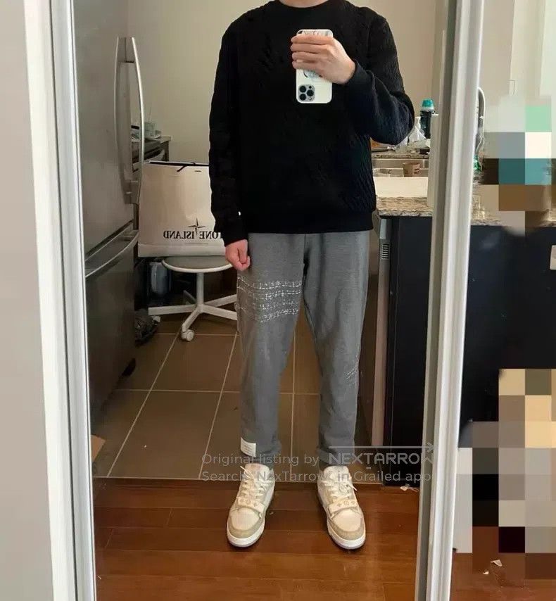 Thom Browne Thom Browne size 3 Grey Embroidered Sweatpants Size US 28 / EU 44 - 8 Thumbnail