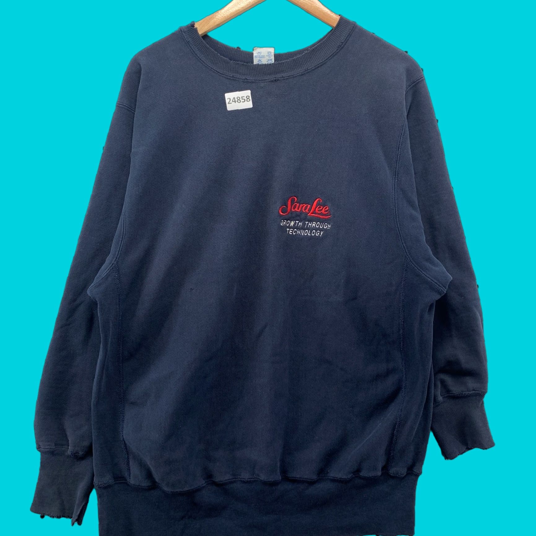 Champion Vintage Champion Reverse Weave Sweatshirt Mens XL Crewneck SARA LEE USA 90s Vintage Sweatshirt Men XL Blue 90s Champion Reverse Weave Crewneck Mens Size US XL / EU 56 / 4 - 1 Thumbnail